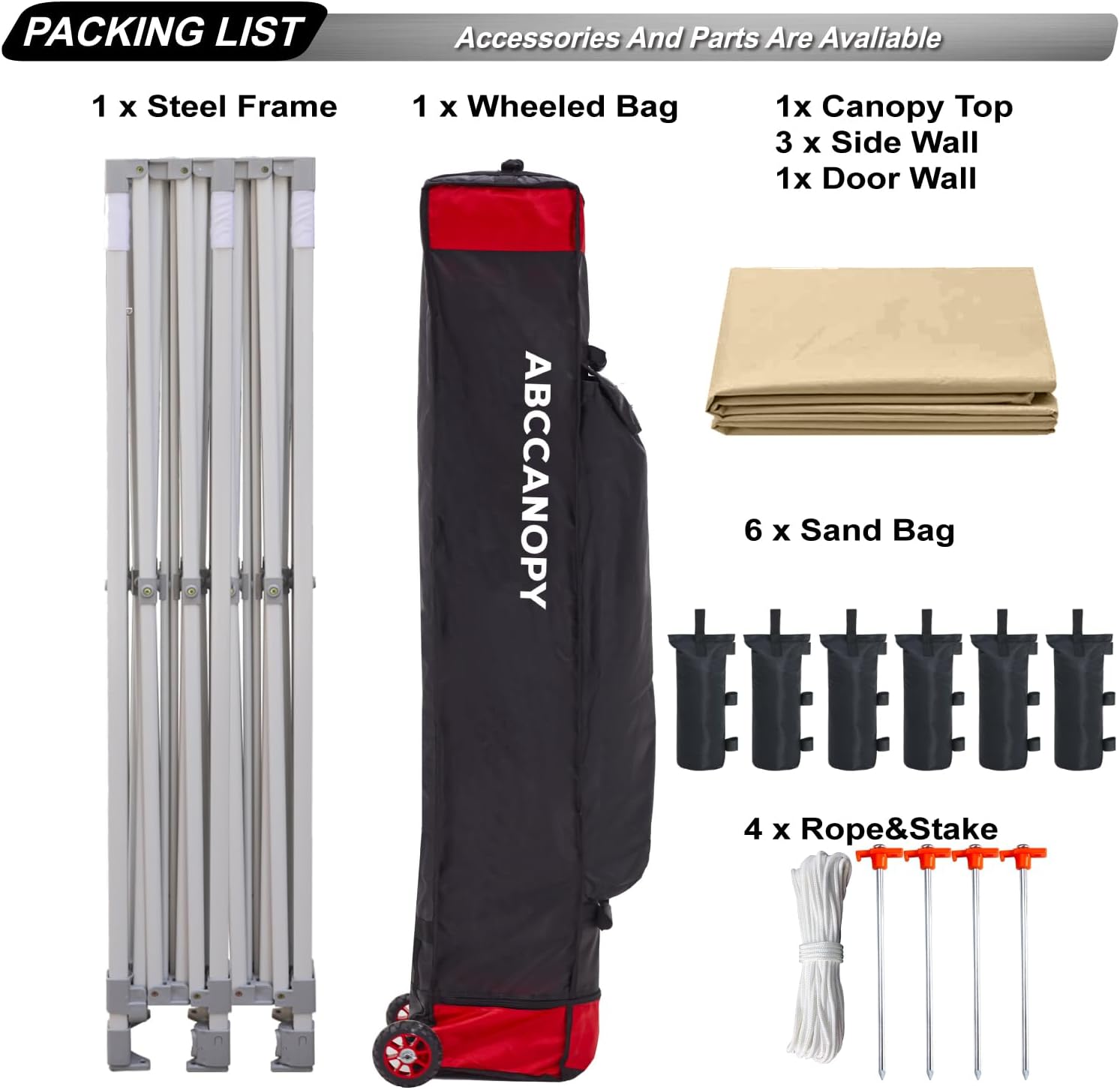 Easy Pop Up Canopy Tent 10×10 with Sidewalls