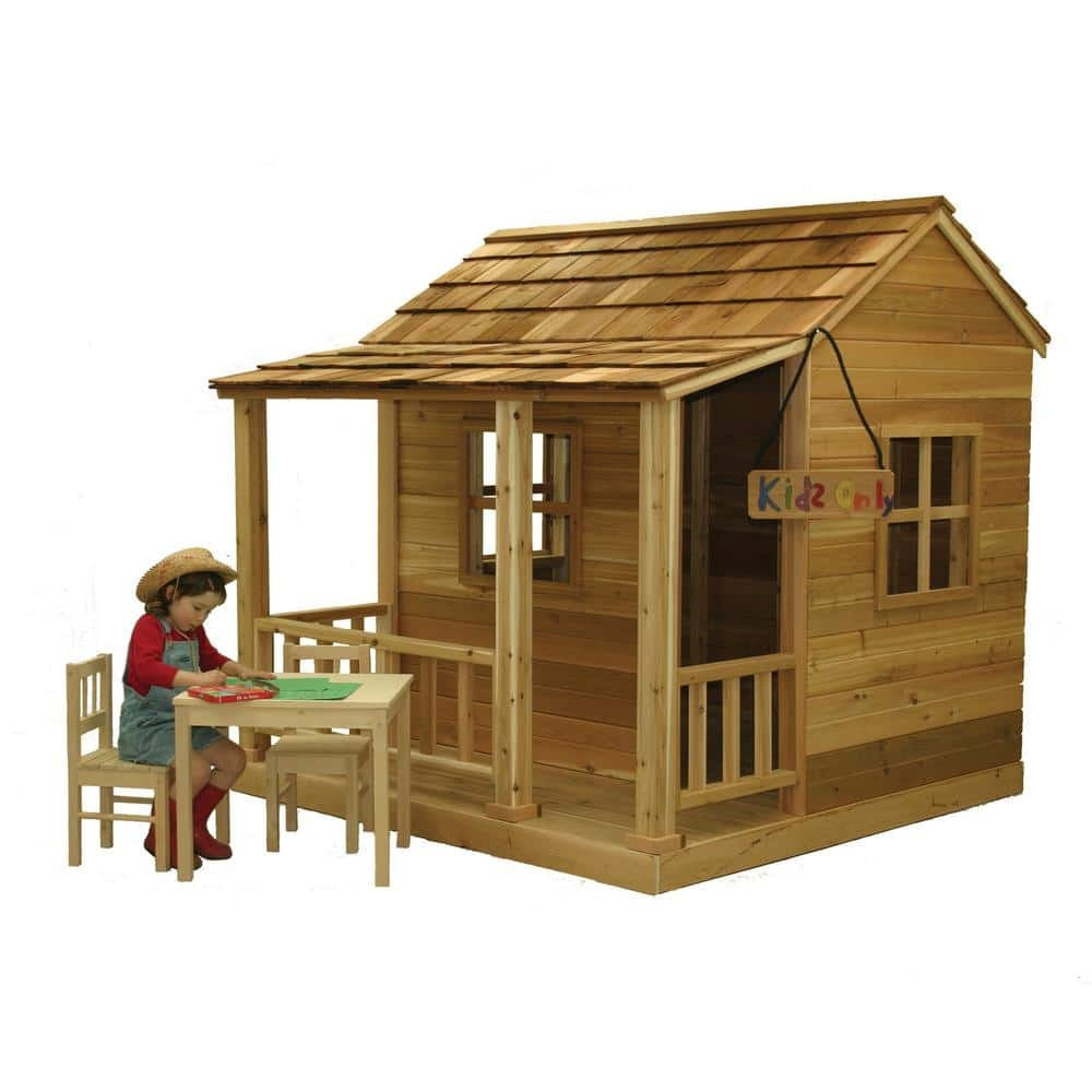 2026 Outdoor Living Today Little Squirt 6×6 ft. Cedar Playhouse with Windows and Dutch Door
