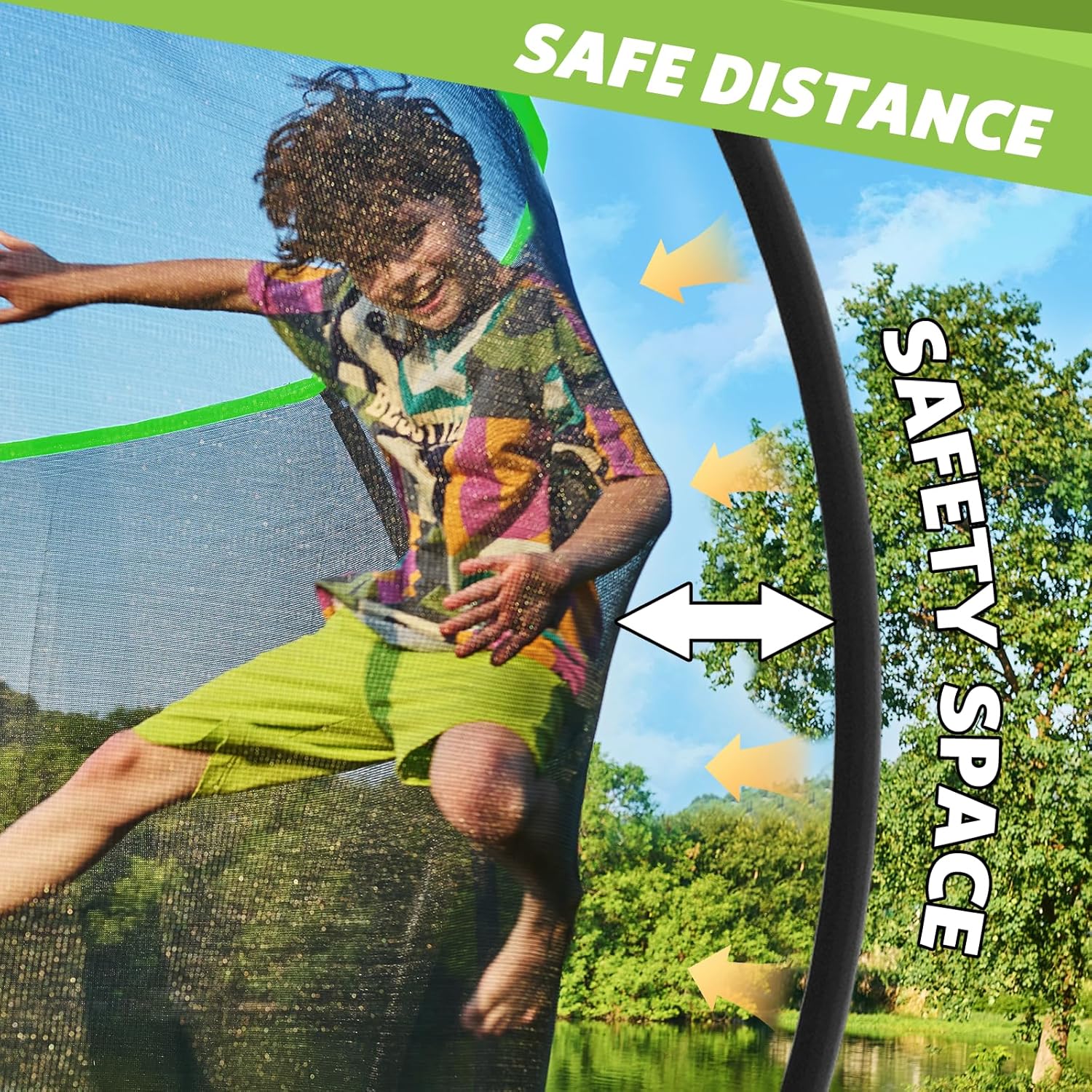 14Ft Trampoline with Safety Enclosure & Ladder