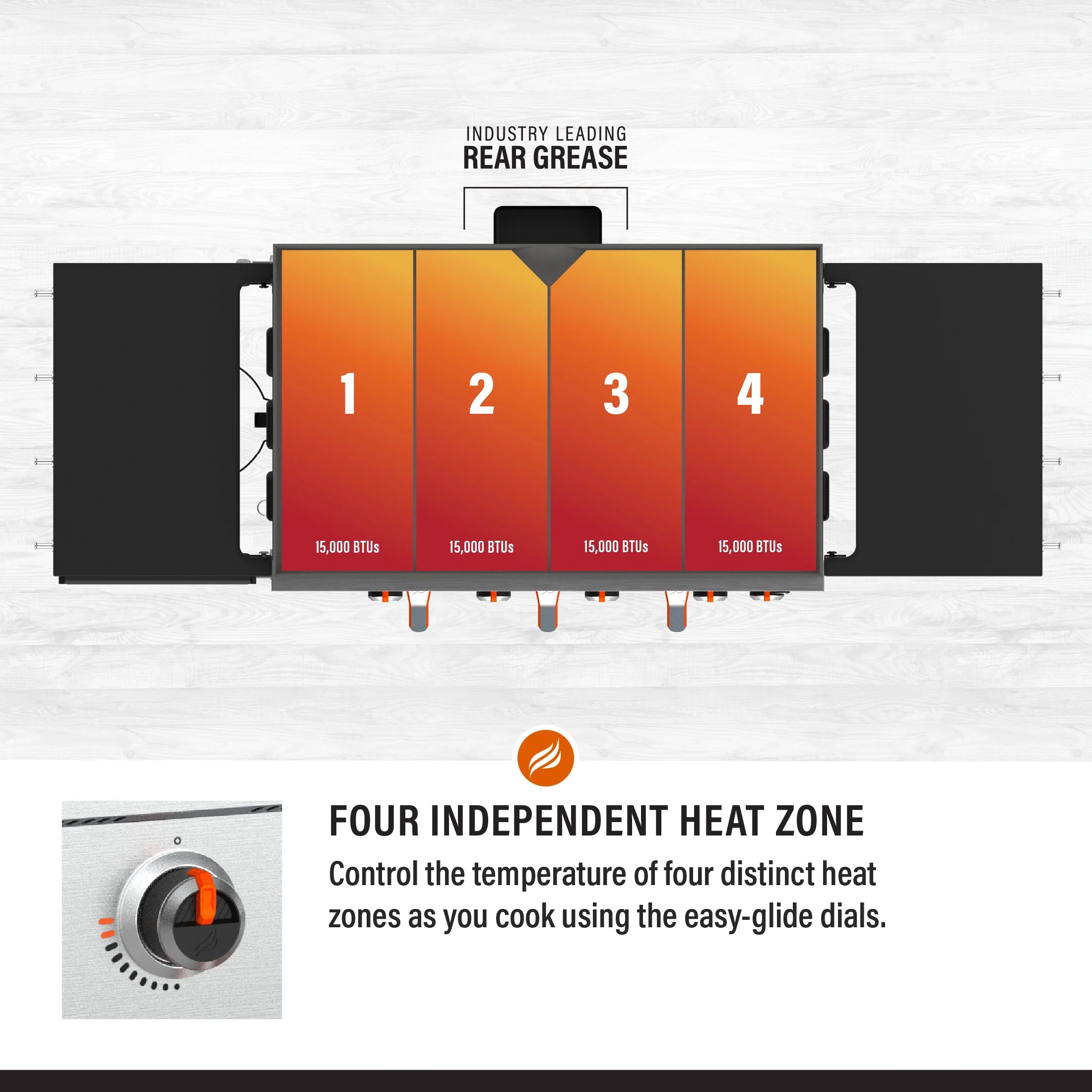 Blackstone 4-Burner 36′′ Propane Griddle with Air Fryer and Hood