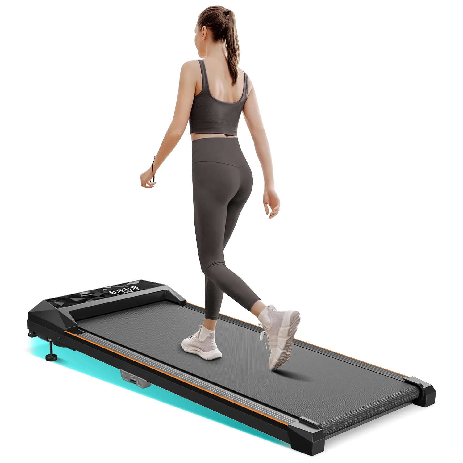 2026 CoolHut Walking Pad, Under Desk Treadmill, 4-in-1 Home/Office Treadmill, No Installation, Low Noise, LED Display, 265 lb. Capacity with Remote Control