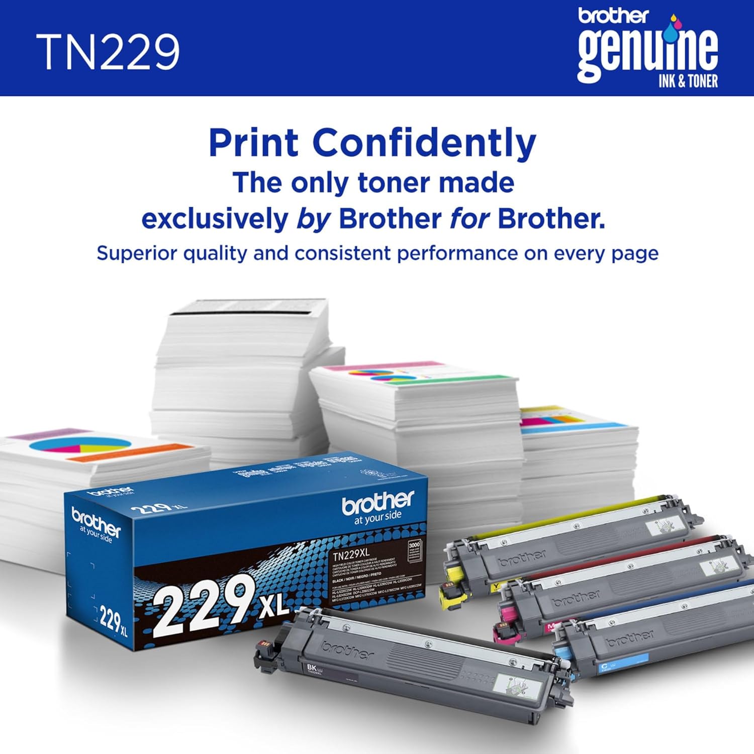 Genuine Tn2294Pk 4-Pack Toner Cartridges Set
