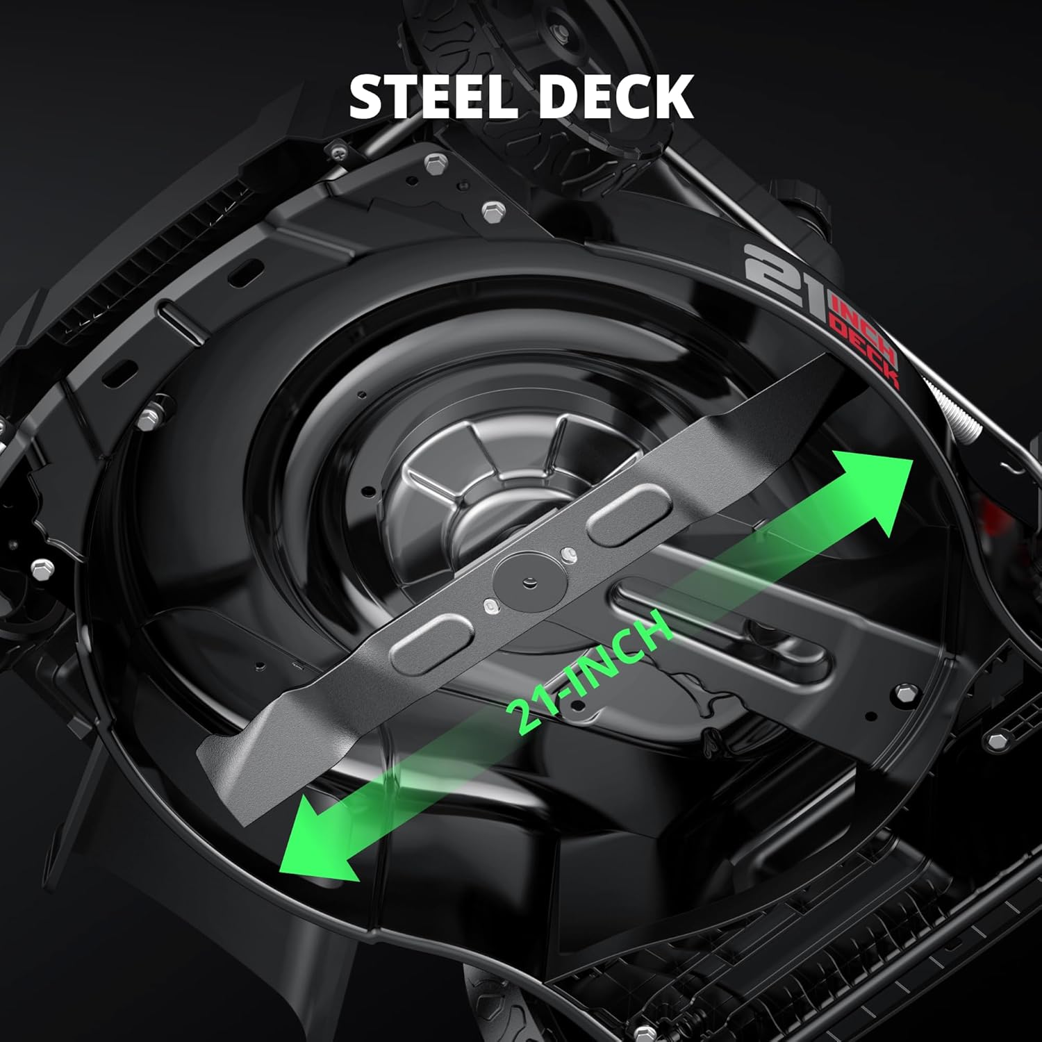 Gas-Powered Self-Propelled Lawn Mower 21′′ Deck