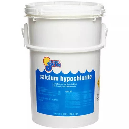 2026 50 LBS CALCIUM HYPOCHLORITE POOL SHOCK BUCKET