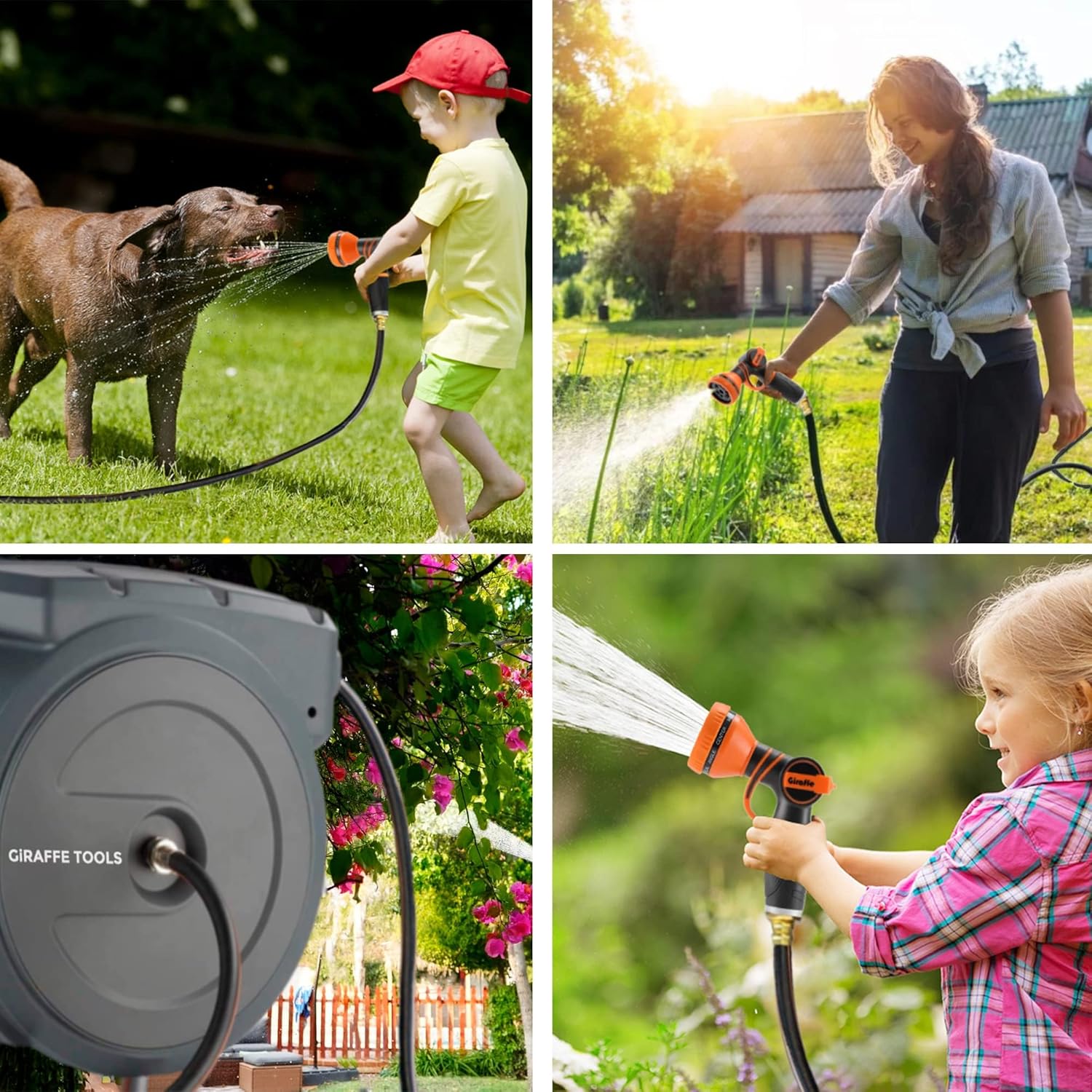 AW505/8 Retractable Garden Hose Reel 115 Ft