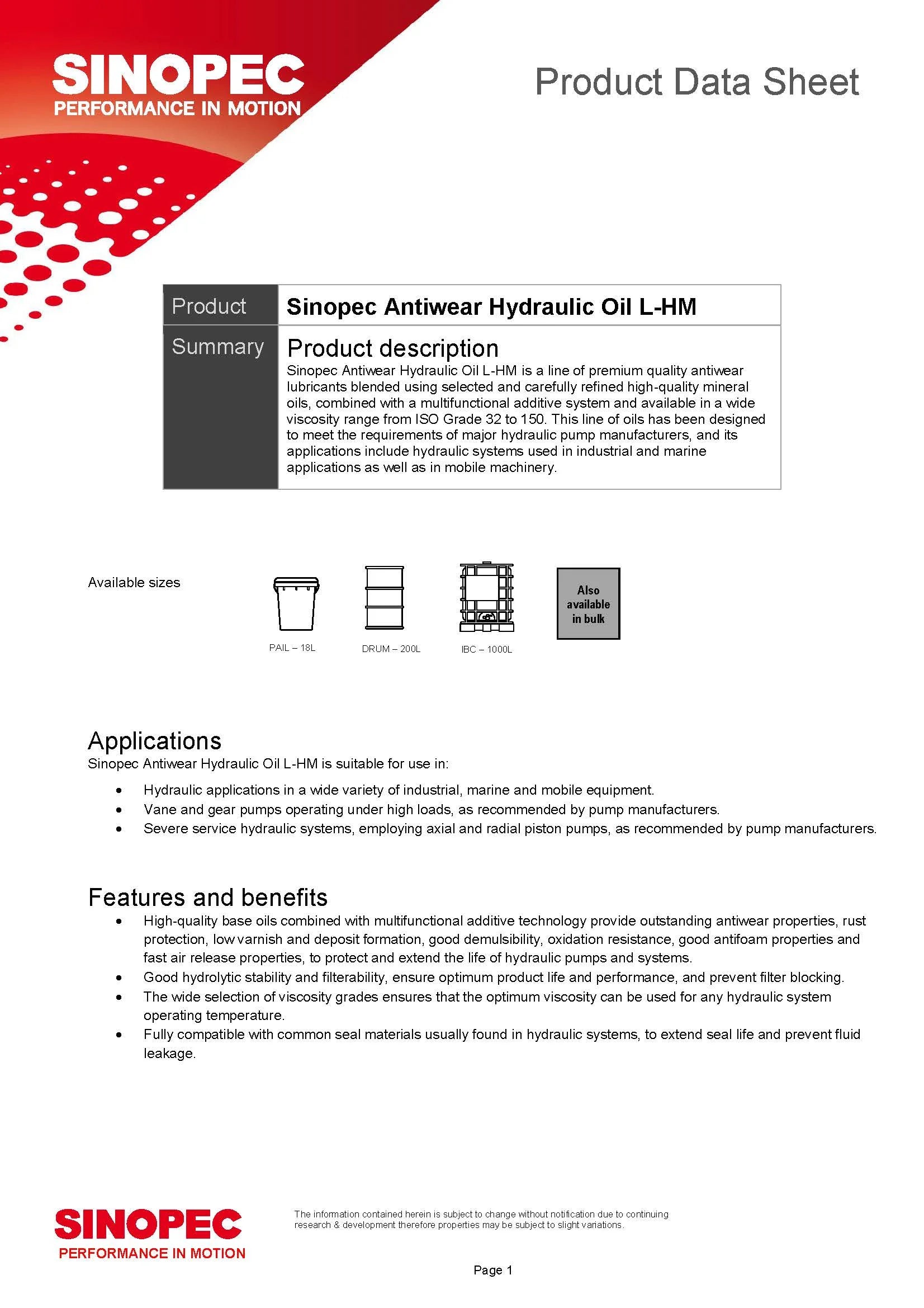 2026 AW 46 Premium Anti-wear Hydraulic Oil Fluid - 55 Gallon Drum (200L - 52.83 GAL)