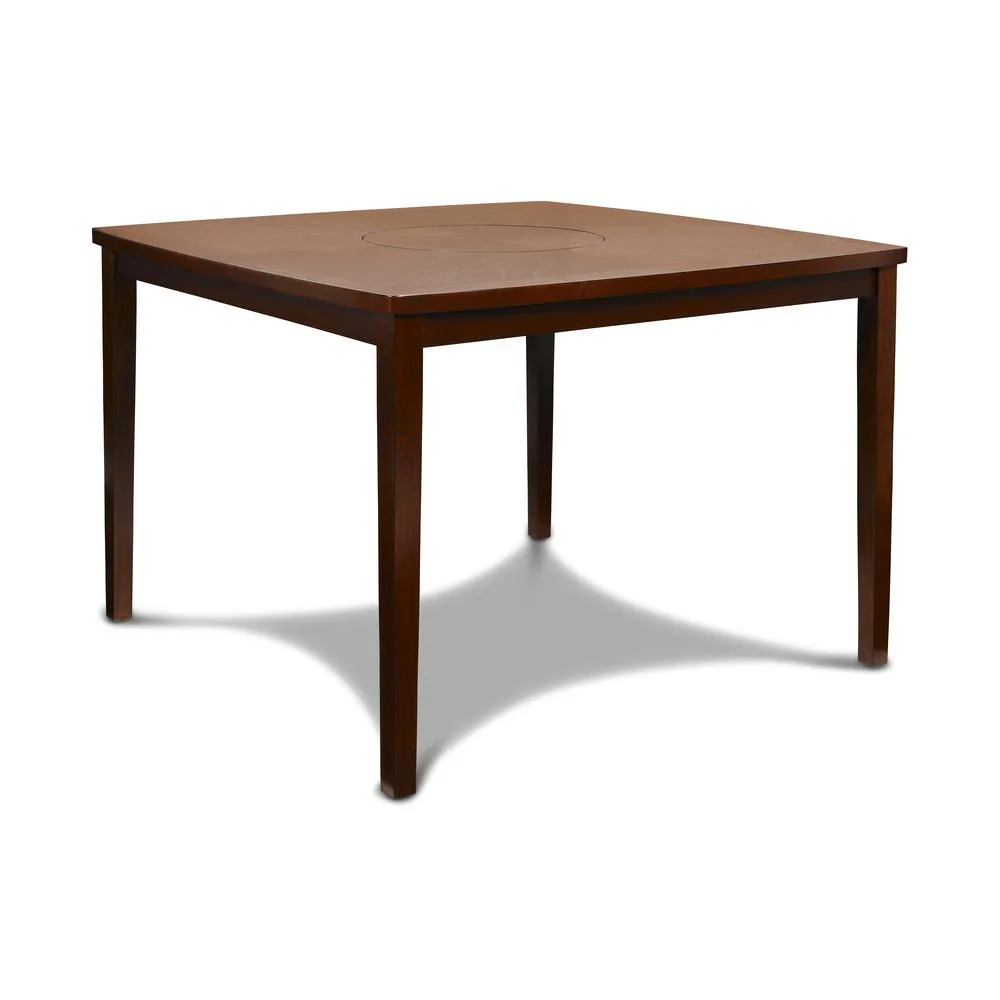 2026 New Classic Furniture Dixon Wood Counter Table with Lazy Susan in Espresso