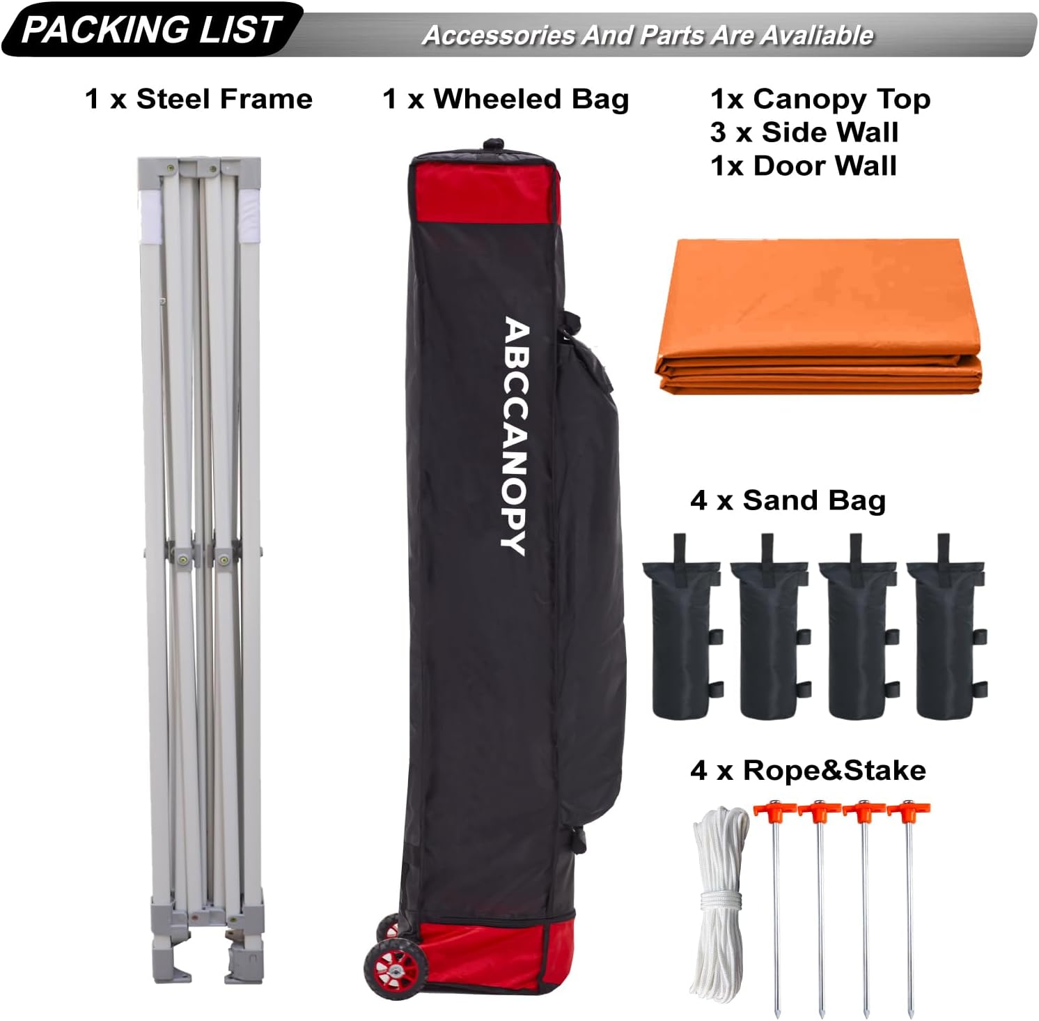 Easy Pop Up Canopy Tent 10×10 with Sidewalls