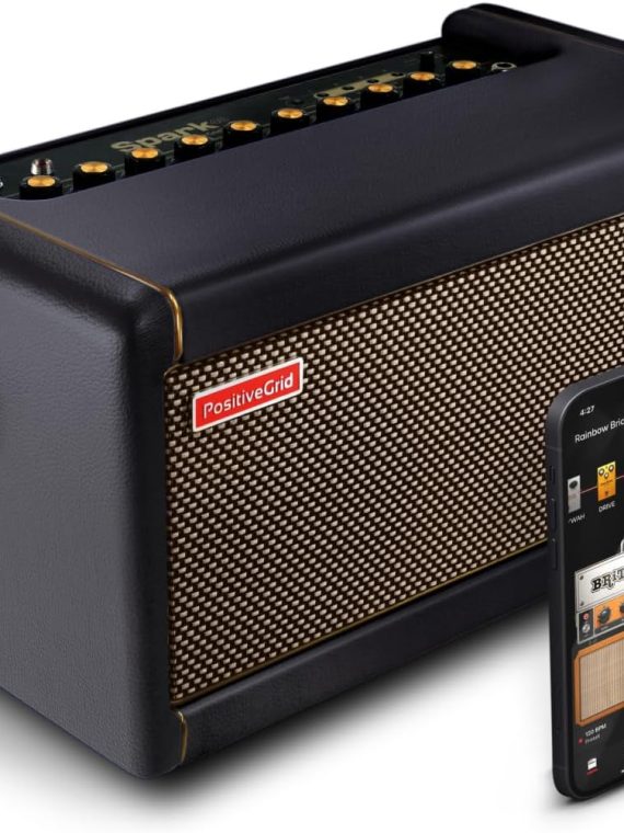 40-Watt Combo Practice Guitar Amplifier Electric Bass and Acoustic Guitar Amp with Spark Mobile App – Pearl