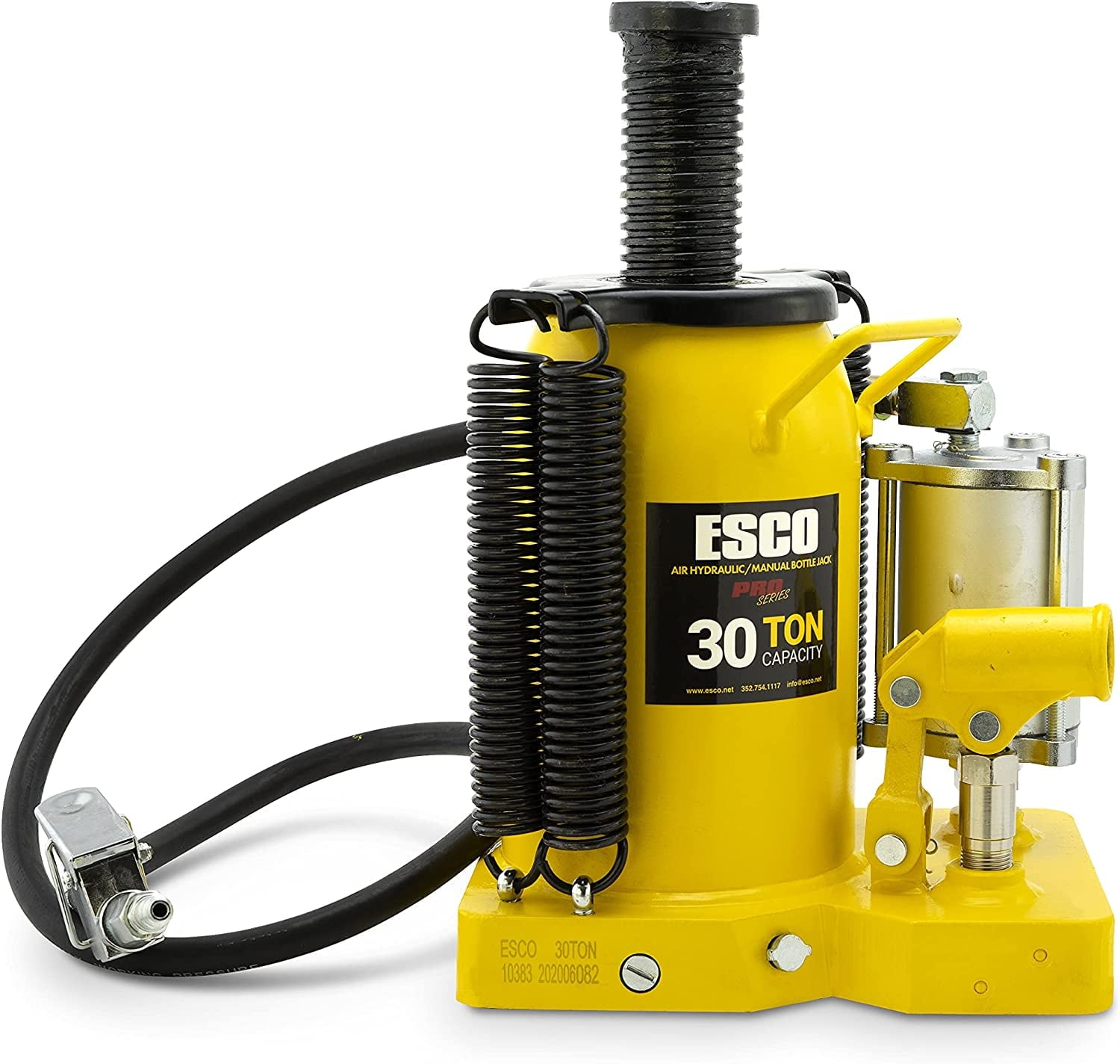 2026 ESCO 30 Ton Pro Series Air Hydraulic Bottle Jack – Heavy Duty Lifting for Automotive and Industrial Use