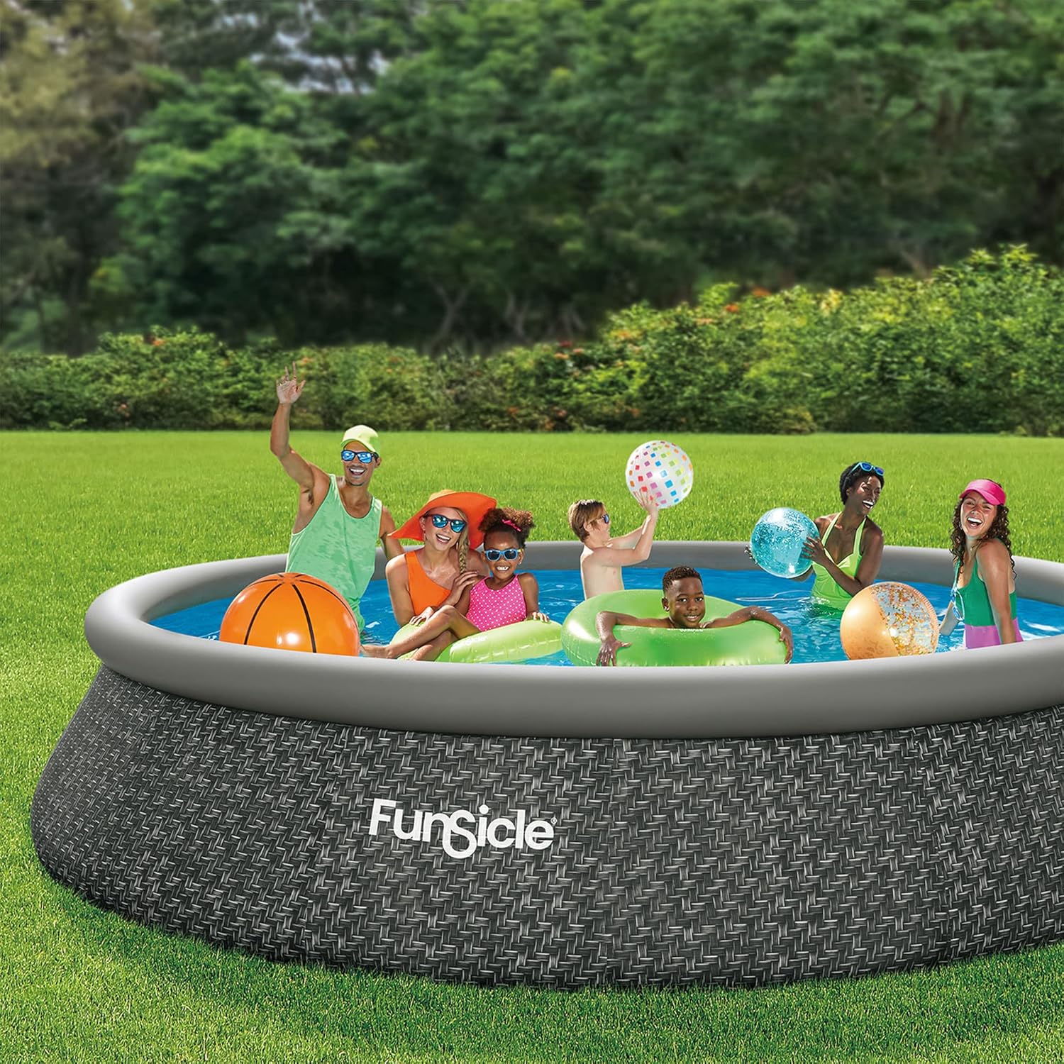 12ft x 36in Quickset Inflatable Ring Pool Set