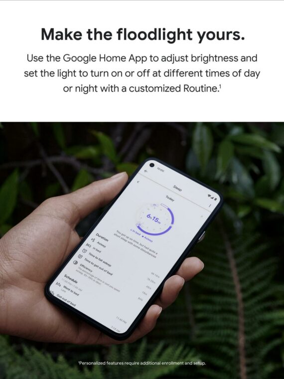Google Nest Cam with Floodlight (Snow) Surveillance Camera