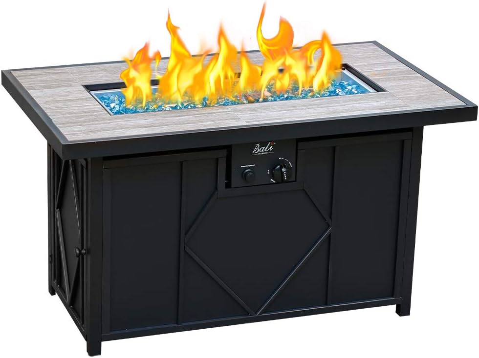 Fire Pit Table 42′′ Propane Gas Firepit for Outdoors