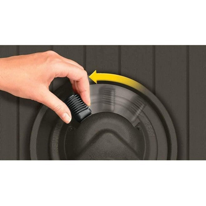 2026 Suncast 125′ Aquawinder Auto Rewind Water Powered Yard Hose Reel, Java (2 Pack)