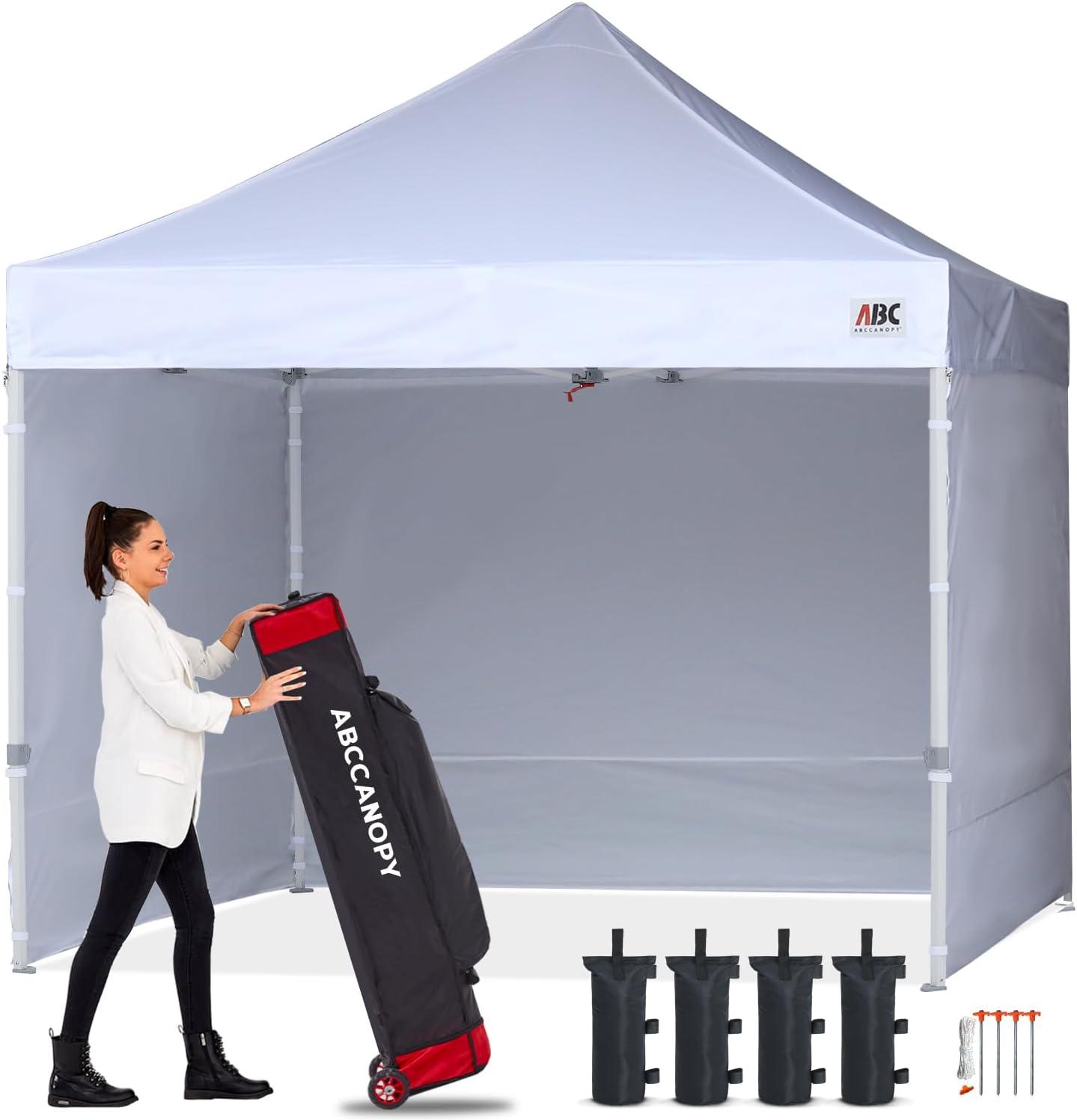 Easy Pop Up Canopy Tent 10×10 with Sidewalls