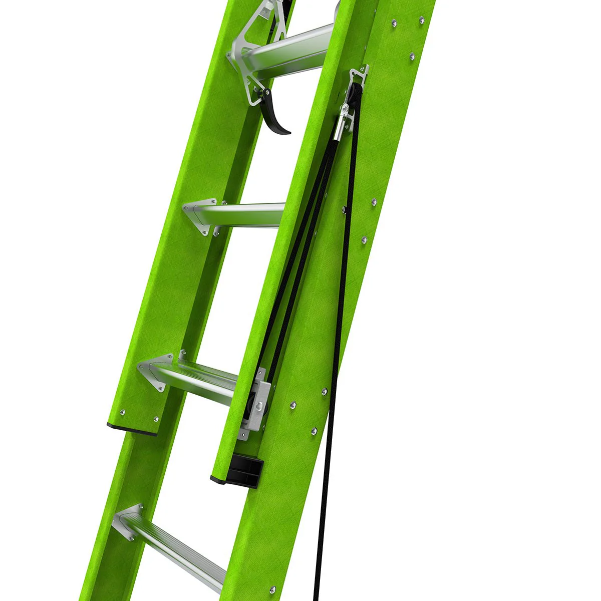Little Giant 18724-303-HYPERLITE 24' Fiberglass Extension Ladder, 300 lbs Capacity, CSA Grade IA