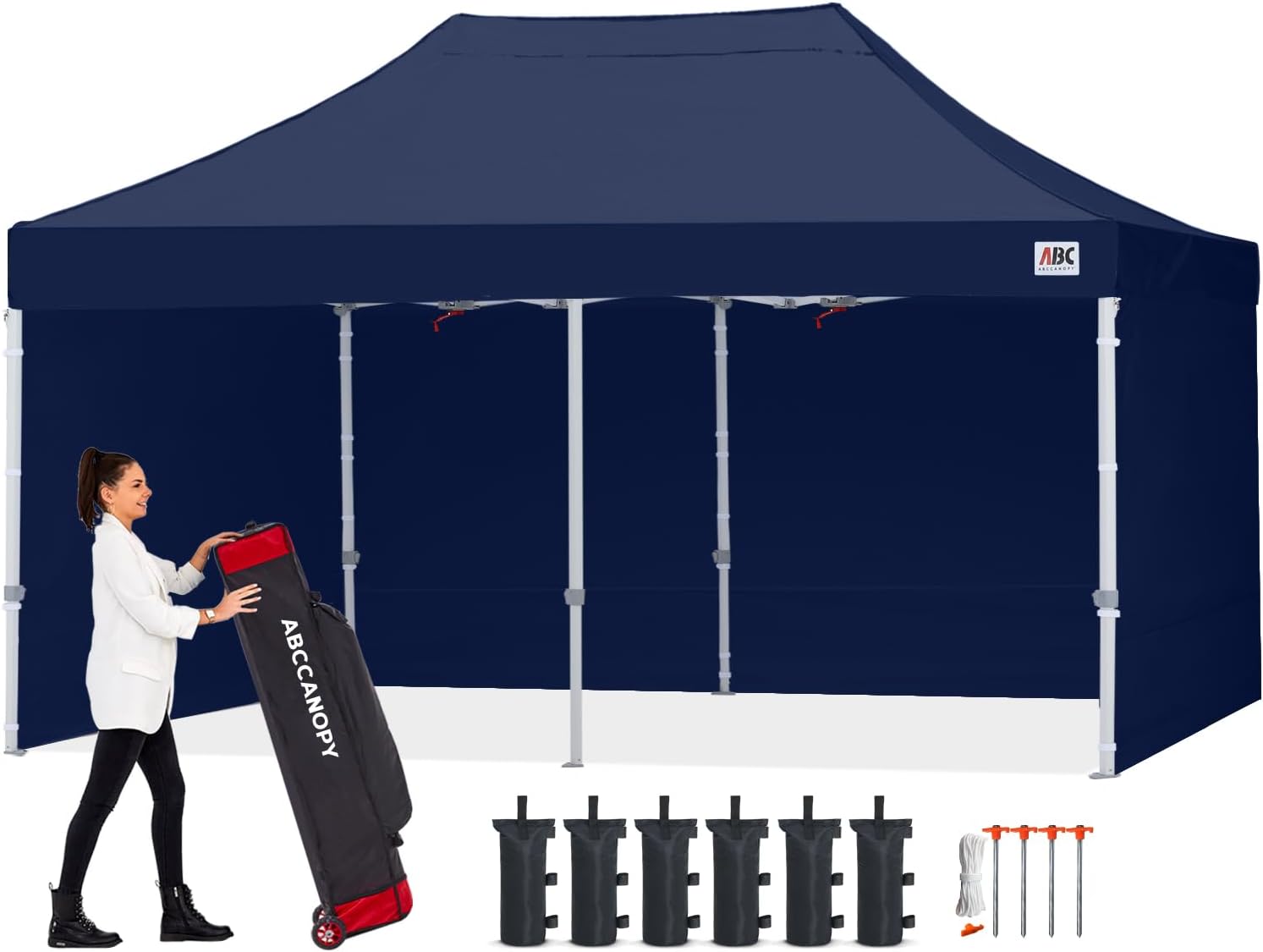 Easy Pop Up Canopy Tent 10×10 with Sidewalls