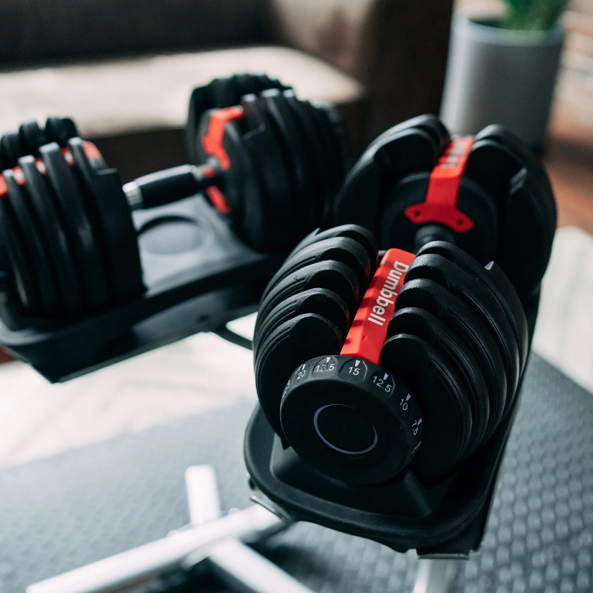 2026 Set Of 2 Adjustable Dumbbells (5 to 52.5 lb)