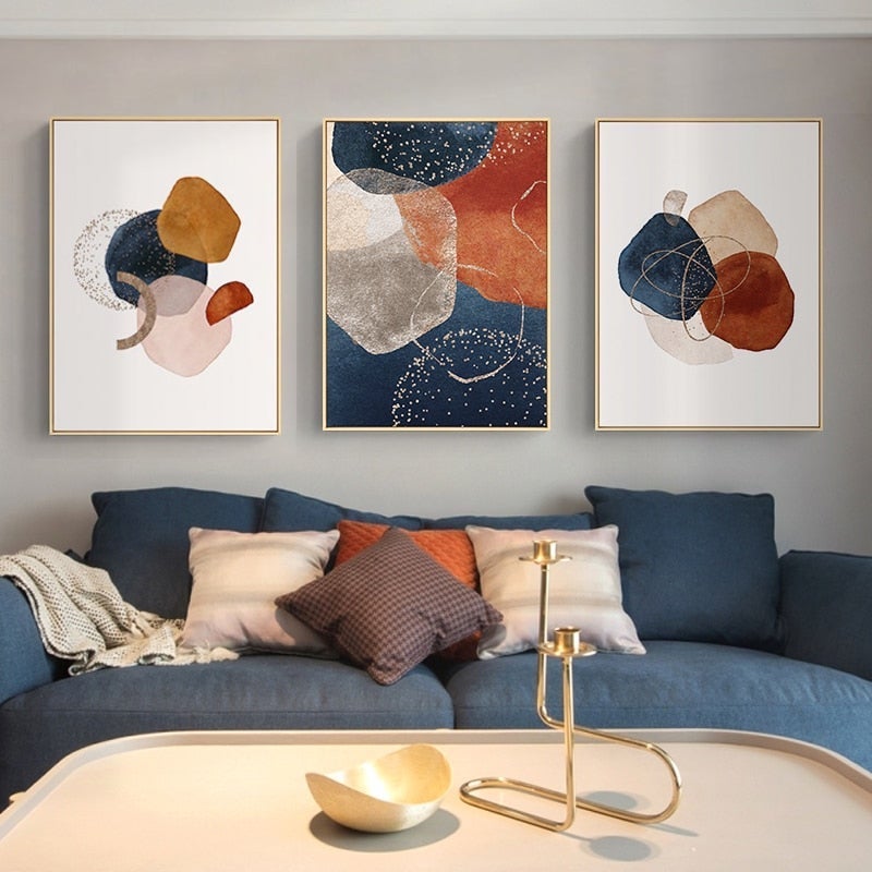Abstract Morandi Watercolor Line