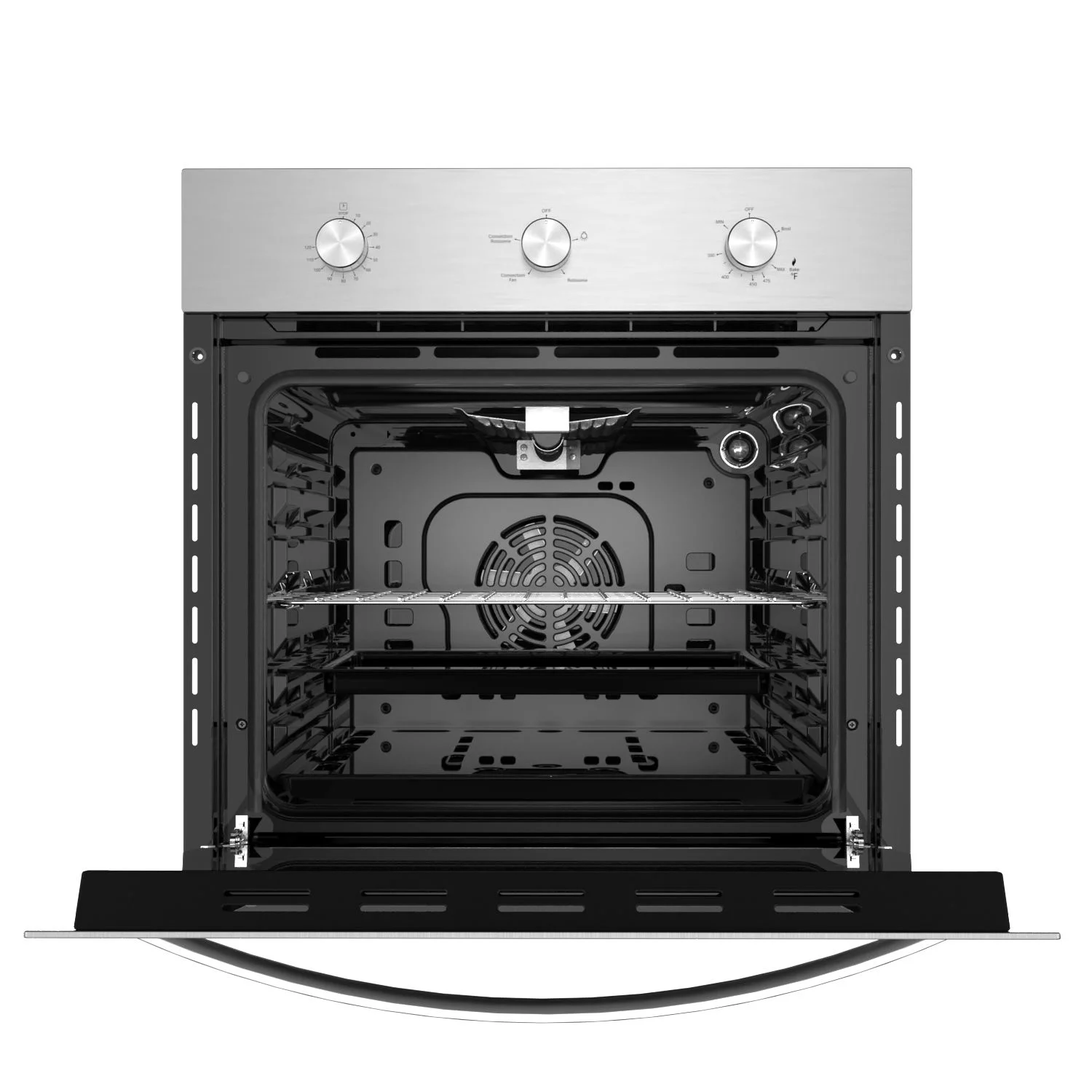 2026 Empava 24-inch 2.3 Cu.ft. Single Propane Gas Wall Oven - Convection Fan in Stainless Steel - EMPV-24WO11L