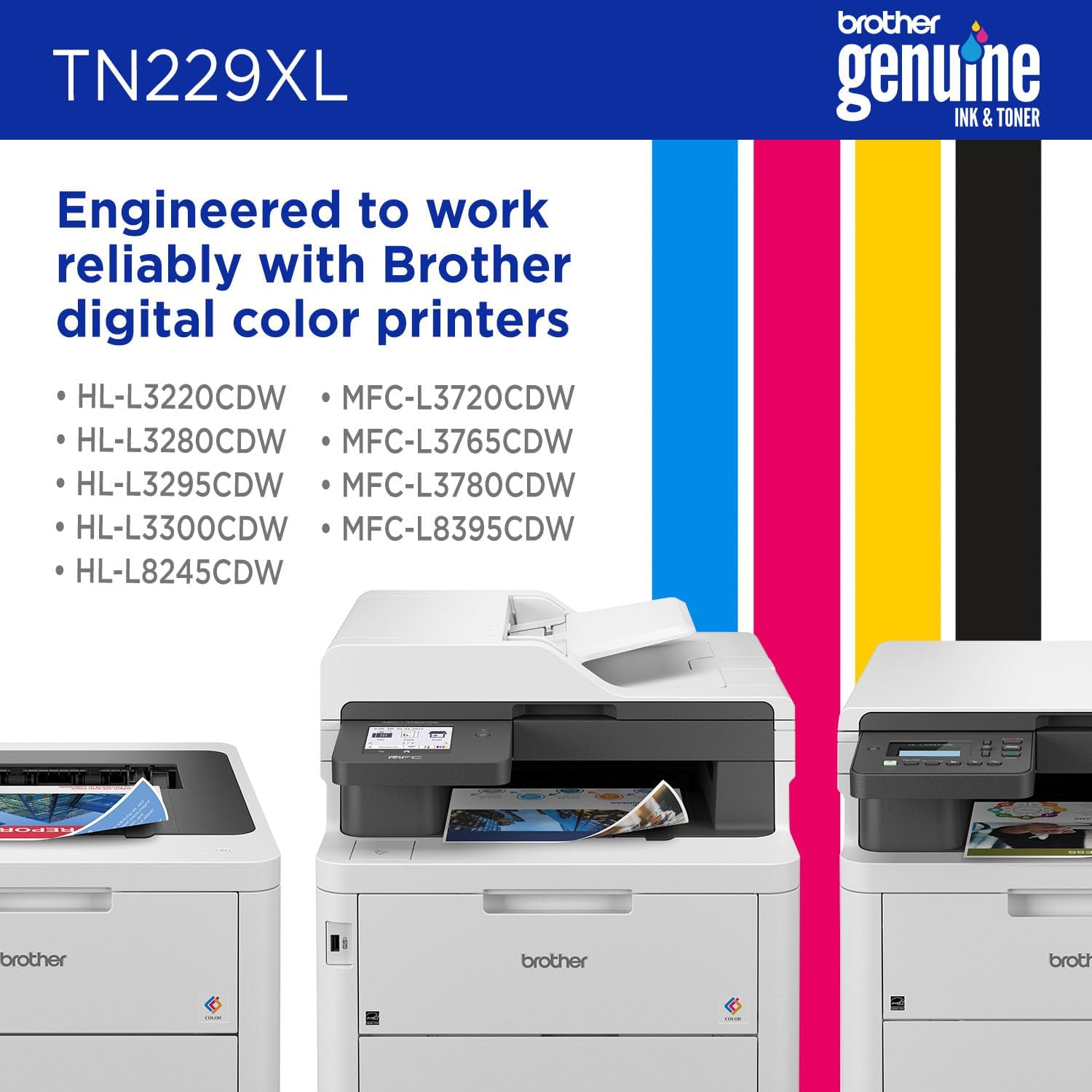 Genuine Tn2294Pk 4-Pack Toner Cartridges Set