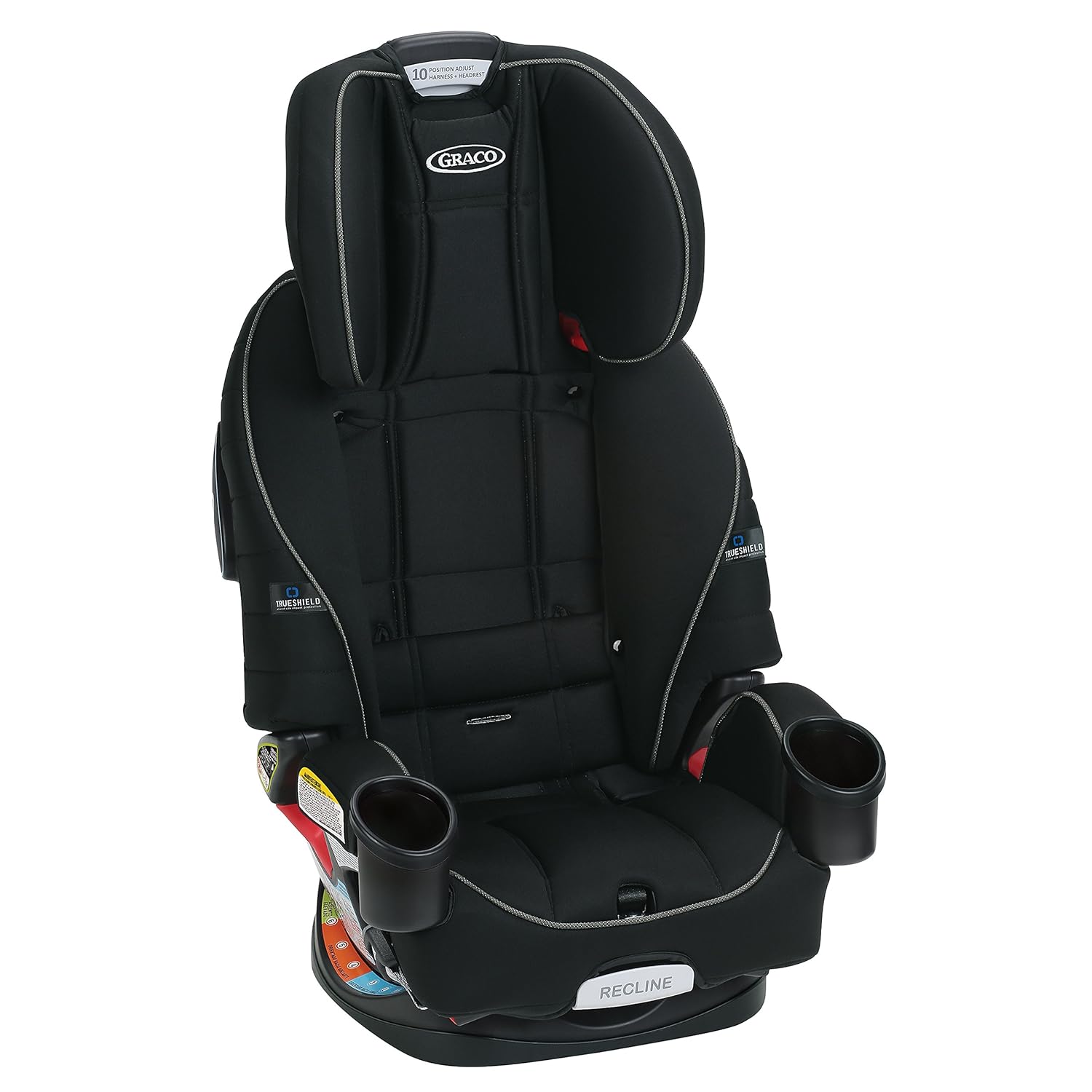 4Ever Dlx 4-In-1 Car Seat – Grey, Infant to Toddler
