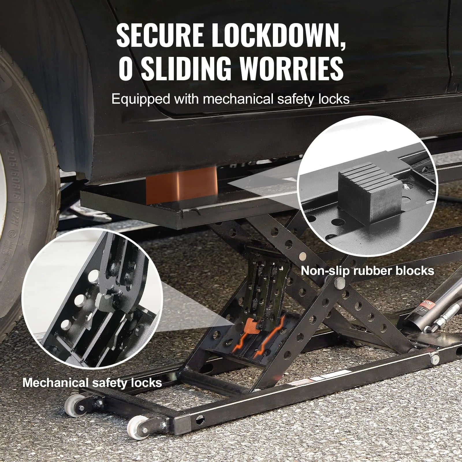 2026 Portable Car Lift 5000 LBS Automatic Car Lift System Jack for Home Garage