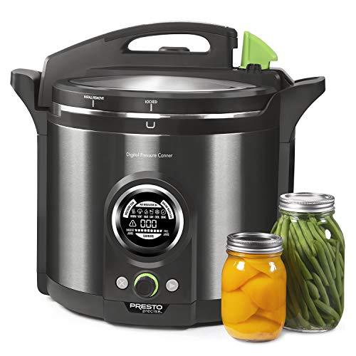 2026 Presto 02144 12Qt Digital Canner, Black Stainless