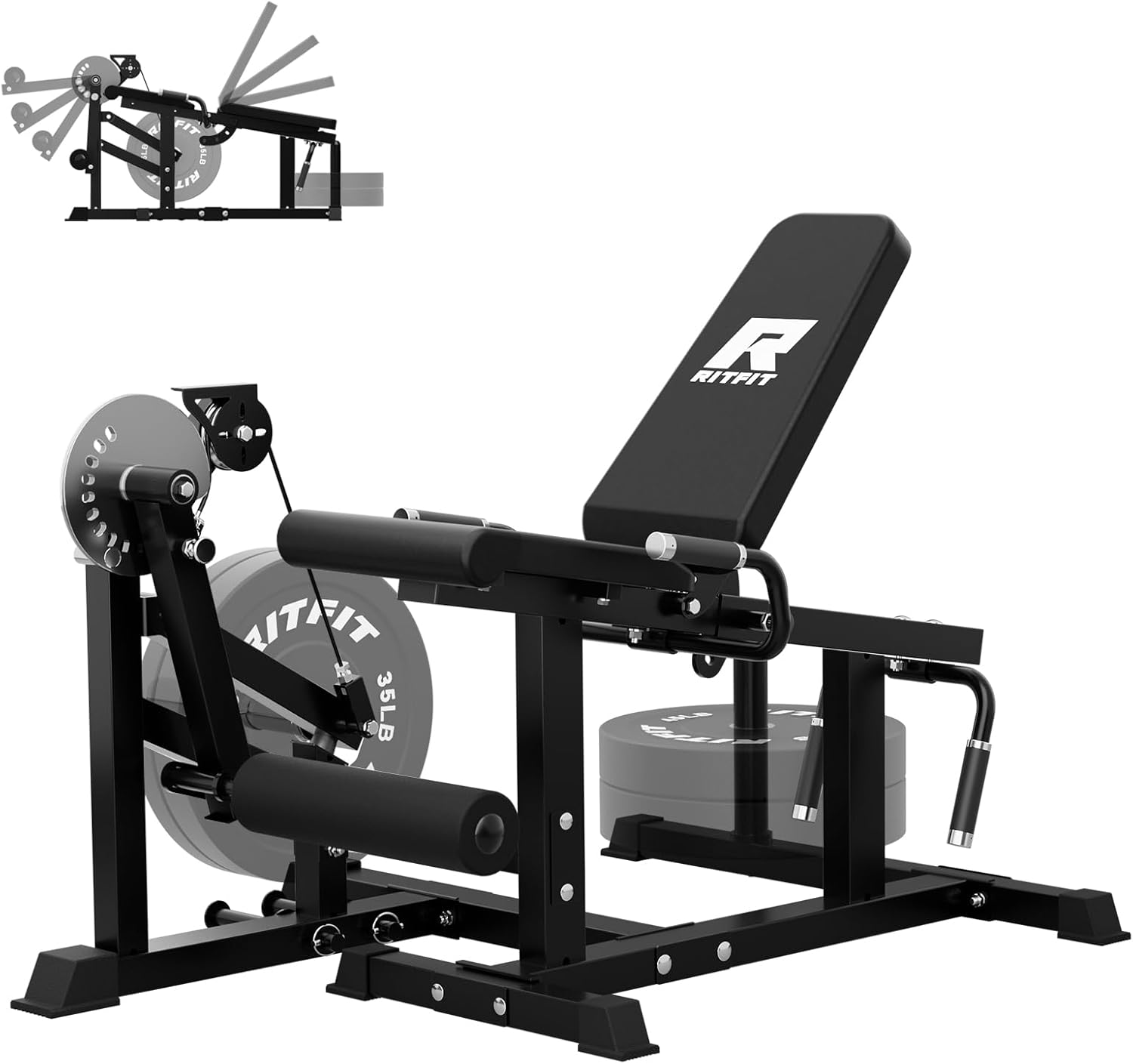 Leg Extension and Curl Machine – 700Lb Adjustable