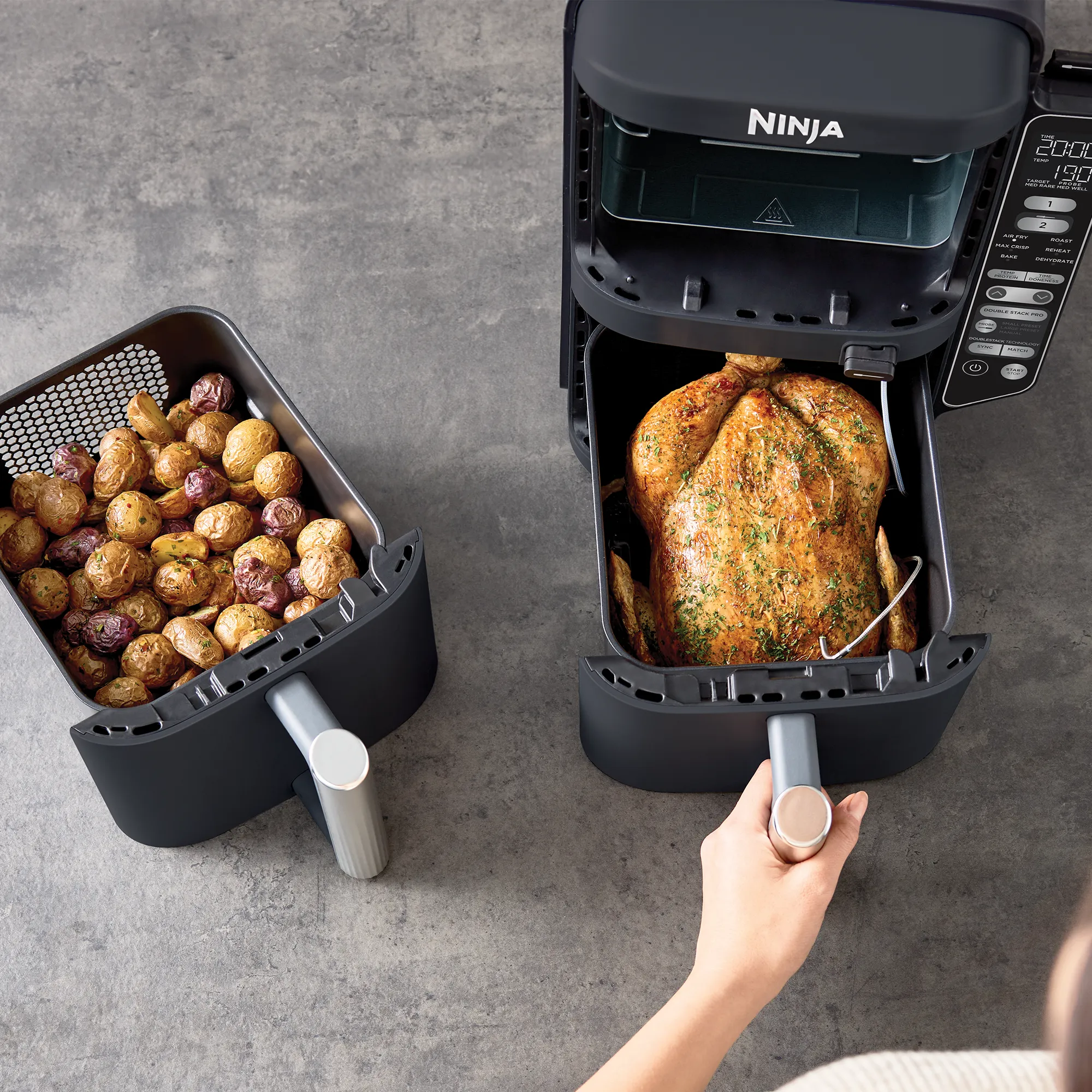2026 Ninja DoubleStack XXXL Smart 9.5L 2 Drawer Air Fryer