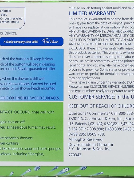 Bubbles Automatic Shower Cleaner, Starter Kit, 34 Ounce.