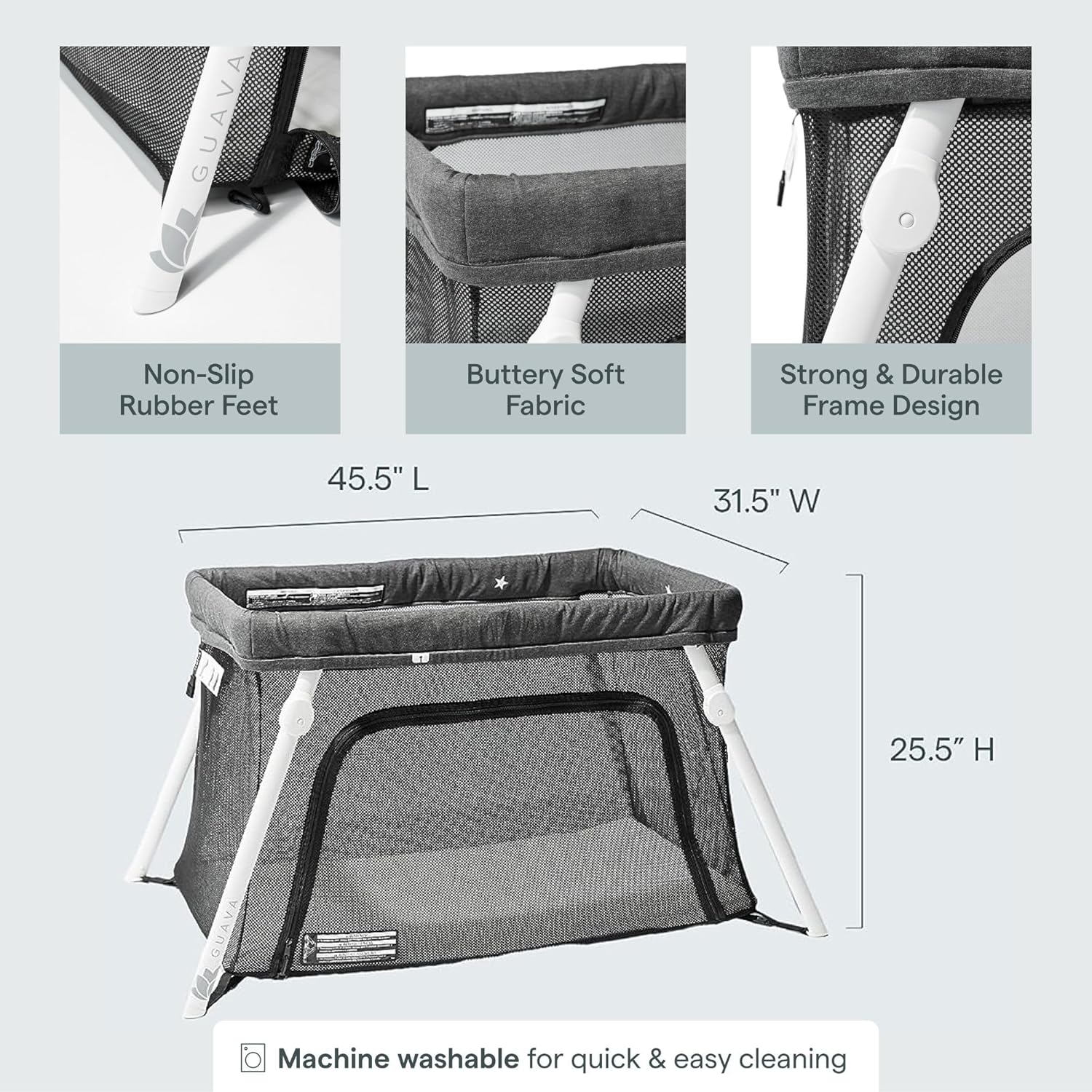Guava Lotus Travel Crib – Portable Baby Bed