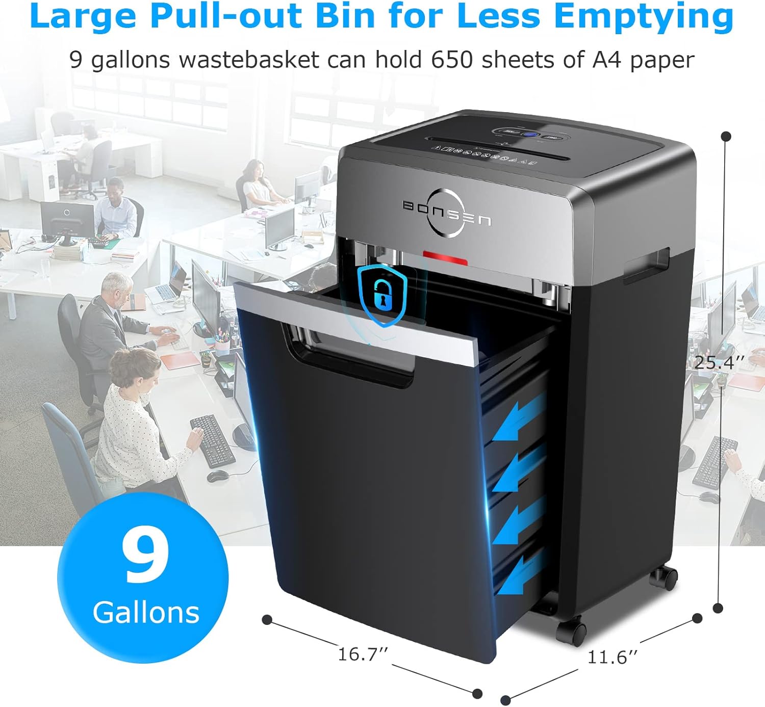 Heavy Duty 24-Sheet Cross-Cut Paper Shredder