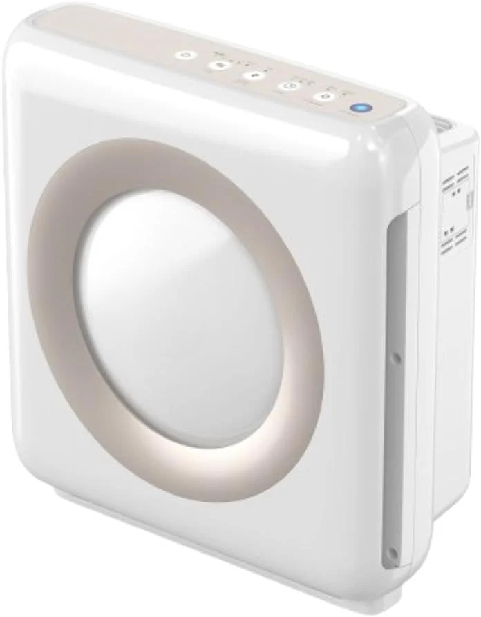 True HEPA Purifier with Air Quality Monitoring, Auto, Timer, Filter Indicator, and Eco Mode, 16.8 x 18.3 x 9.7, White
