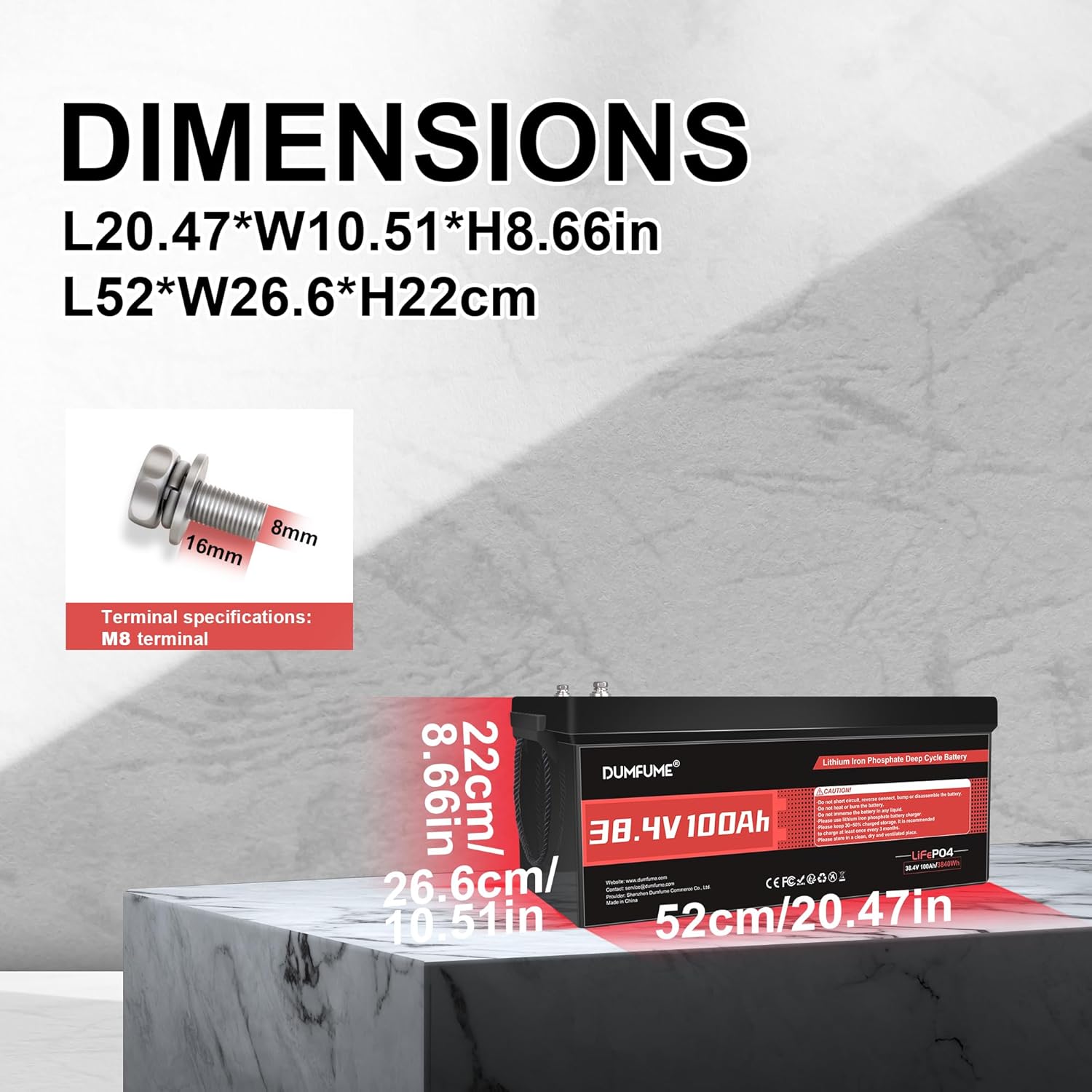 12V 300Ah Lithium LiFePO4 Battery with 200A BMS