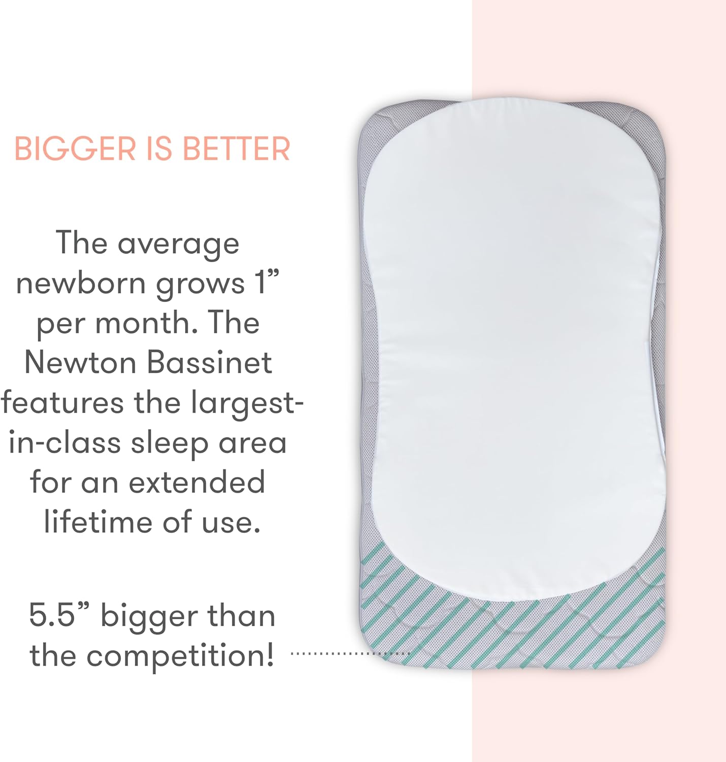 Bassinet & Bedside Sleeper with Washable Mattress