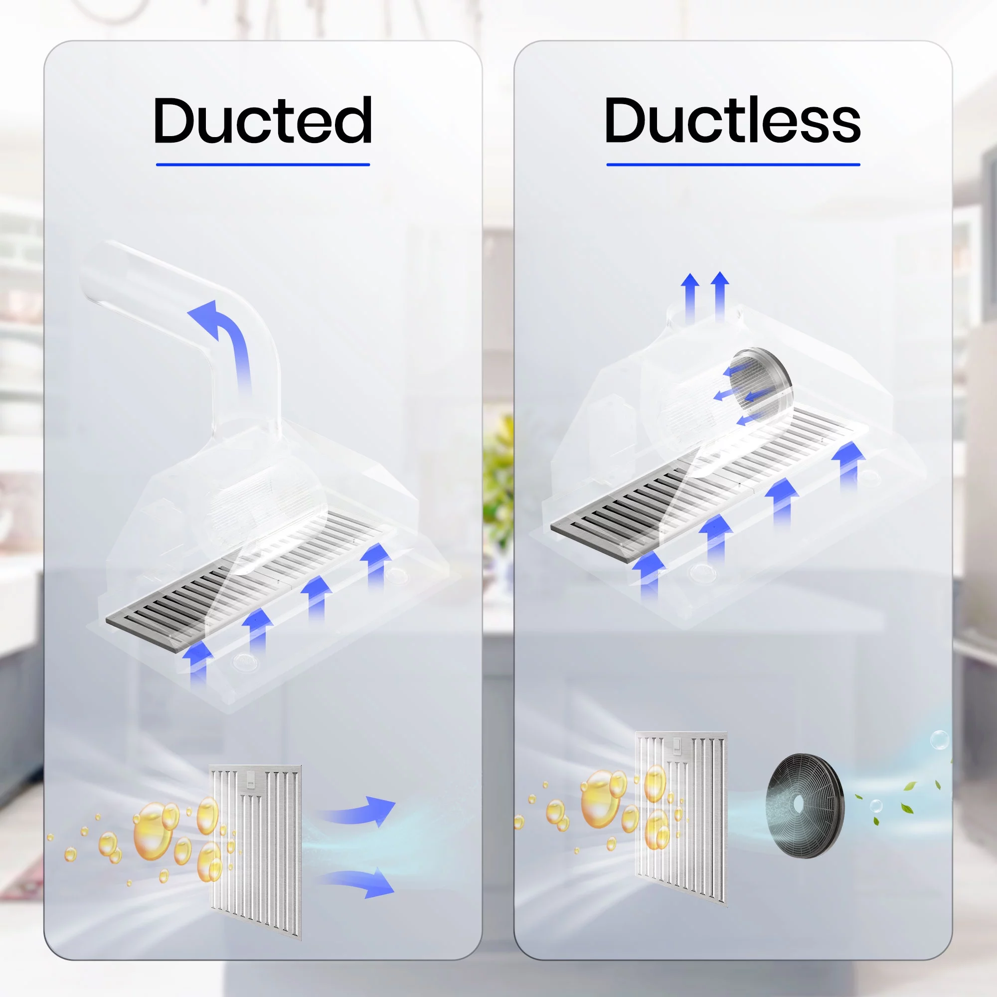 2026 EKON Kitchen Expert 36 inch 900 CFM Convertible Insert Range Hood with Remote control