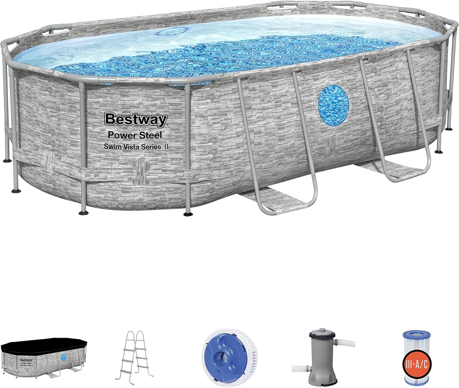 Bestway Oval Above Ground Pool Set (10' x 6'7