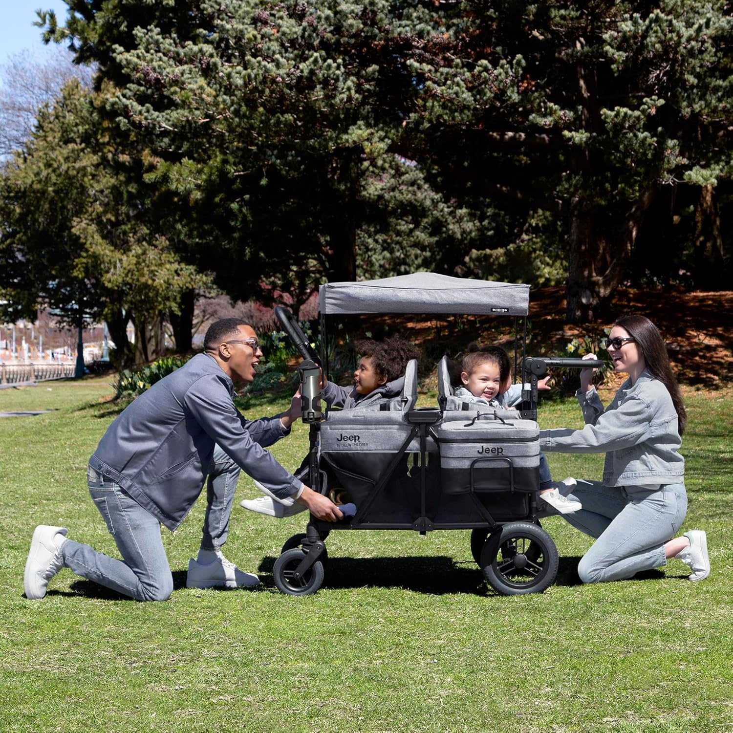Jeep Wrangler Deluxe 4-Seater Stroller Wagon