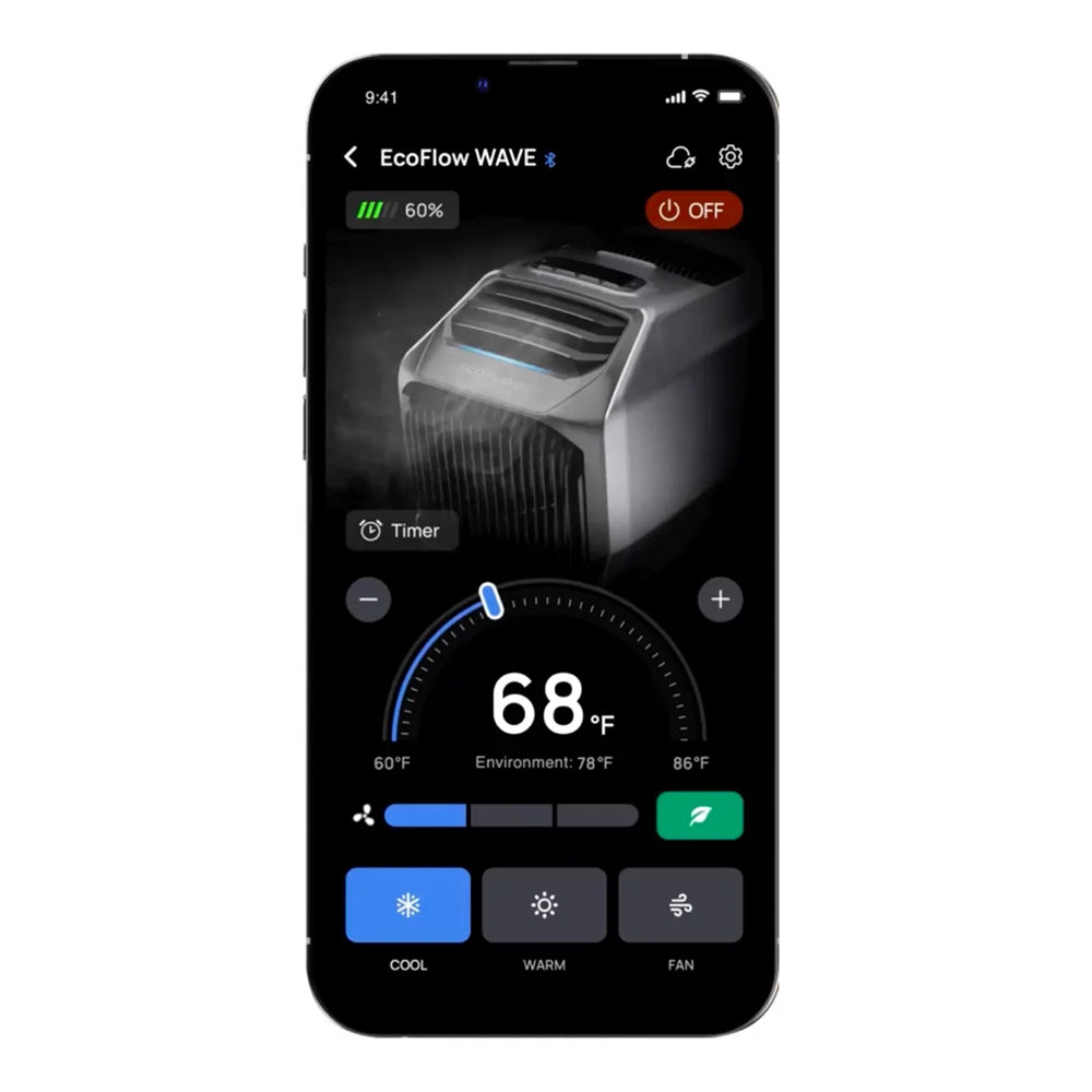 2026 ECOFLOW WAVE 2 1800W Portable Outdoor AC With Heater, 6K BTU (SAK84173)