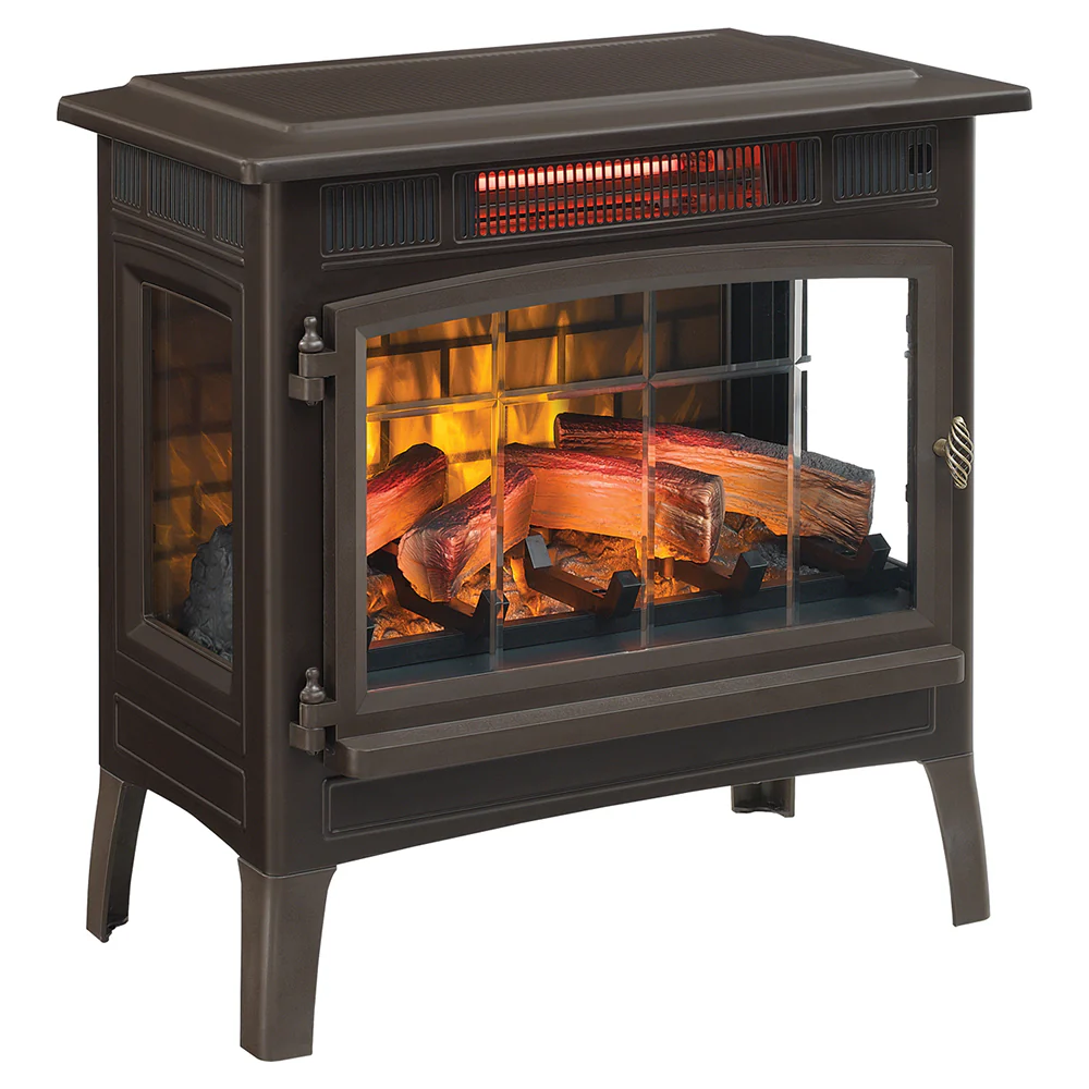 2026 Duraflame 3D Bronze Infrared Electric Fireplace Stove with Remote Control - DFI-5010-02
