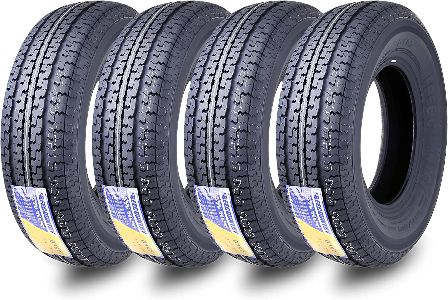 Grand Ride Set of 4 ST225/75R15 Trailer Tires