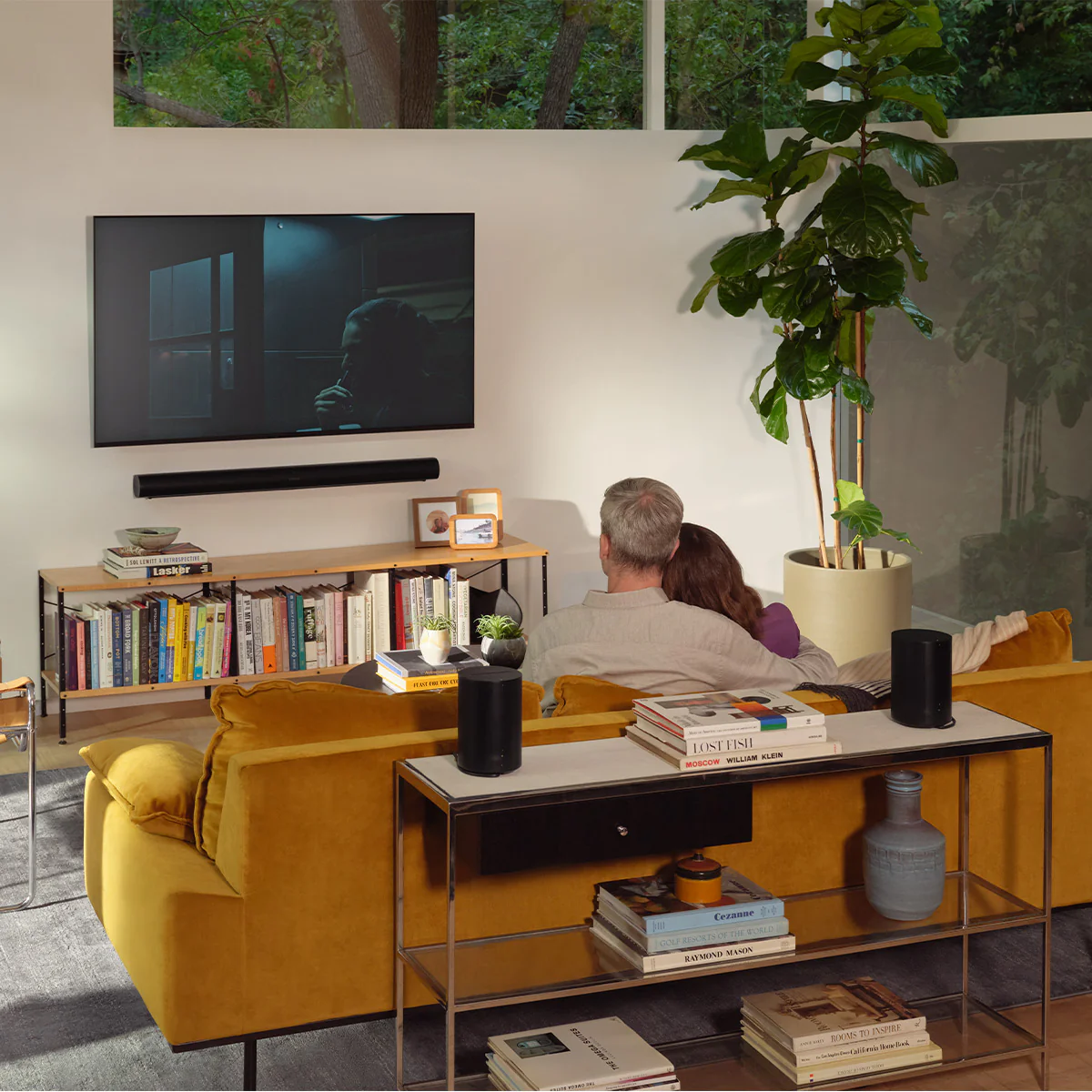 2026 Sonos Era 100 Voice-Controlled Wireless Smart Speakers with Bluetooth, Trueplay Acoustic Tuning Technology, & Amazon Alexa Built-In - Pair (Black)