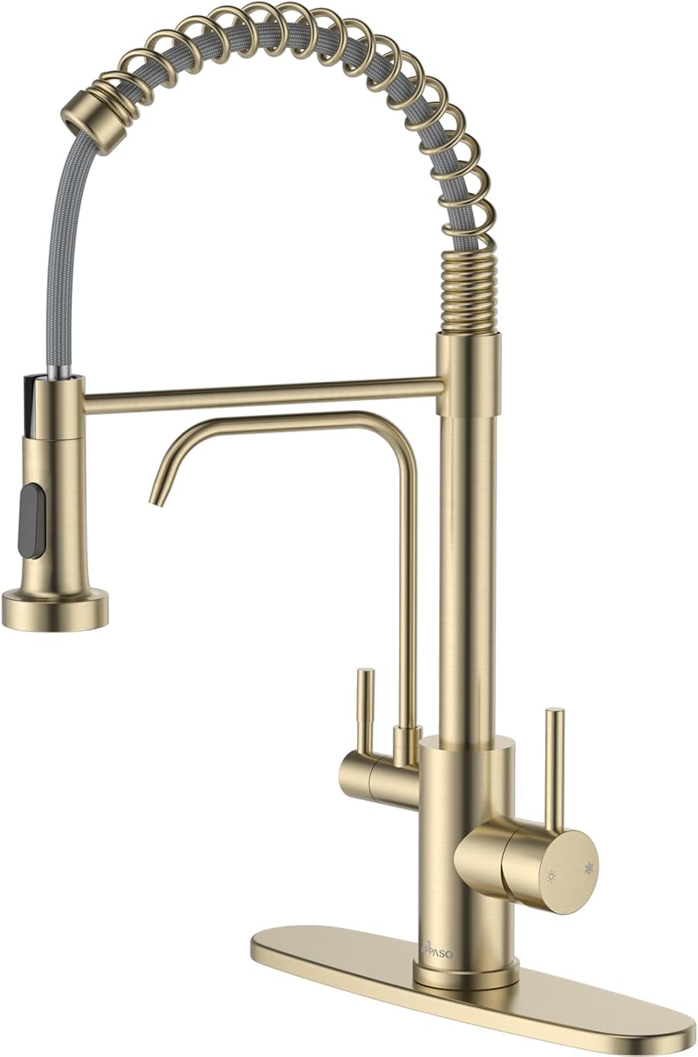 Black Touchless Kitchen Faucet with Soap Dispenser, Motion Sensor Activated Hands-Free Automatic Faucet for Sink with Pull Down Sprayer, Single Handle Smart Faucets for Kitchen Sink