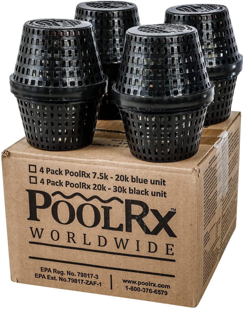 2026 PoolRx 101067 Black Units Swimming-Pool-Algaecides (4 Pack), 20,000-30,000 Gallon