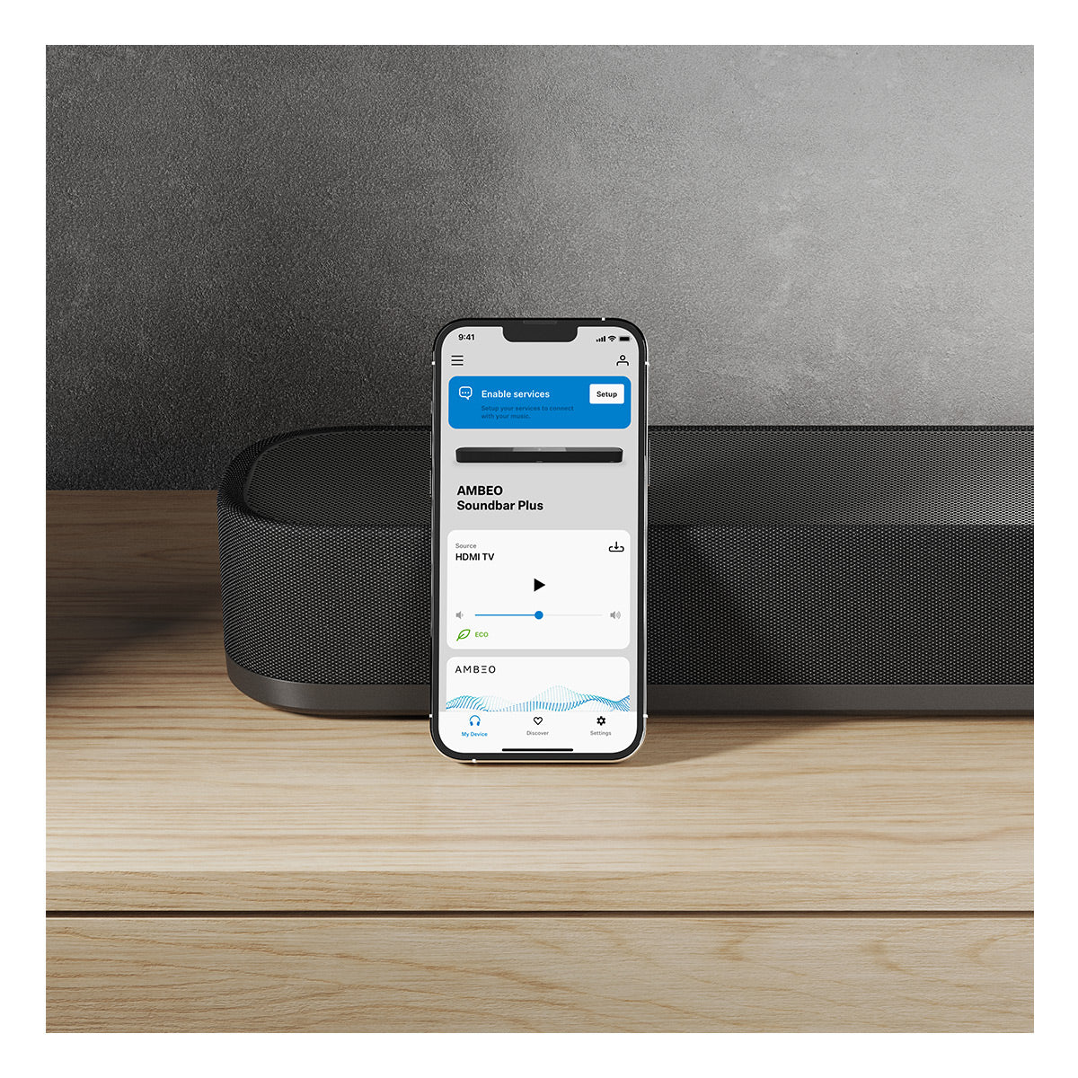 2026 Sennheiser AMBEO Soundbar Plus 7.1.4 Channel Soundbar with Dolby Atmos and DTS:X with Ambeo Sub 8in 350W Wireless Subwoofer with Bluetooth