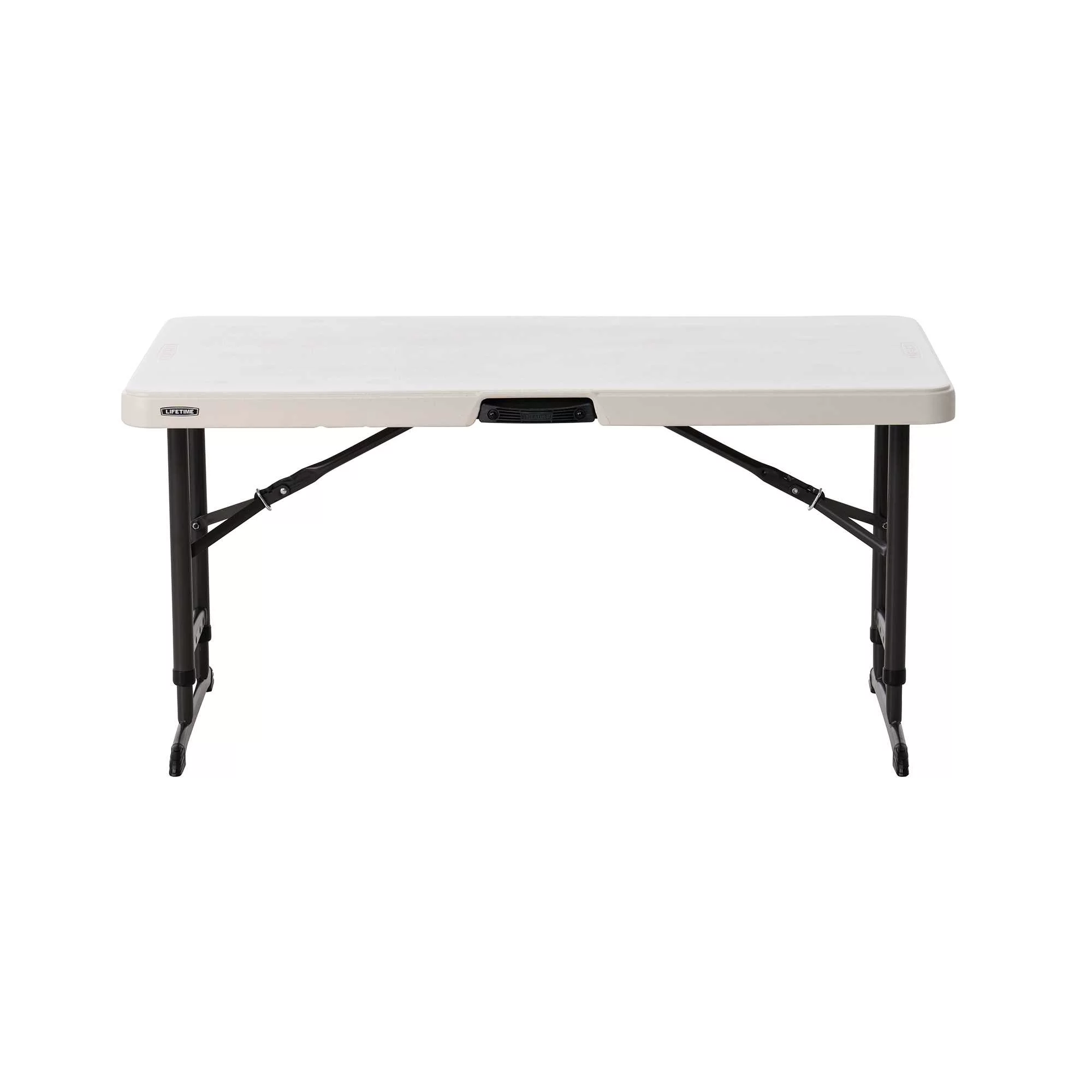 Lifetime Products 4 ft. Commercial Adjustable Folding Table, White