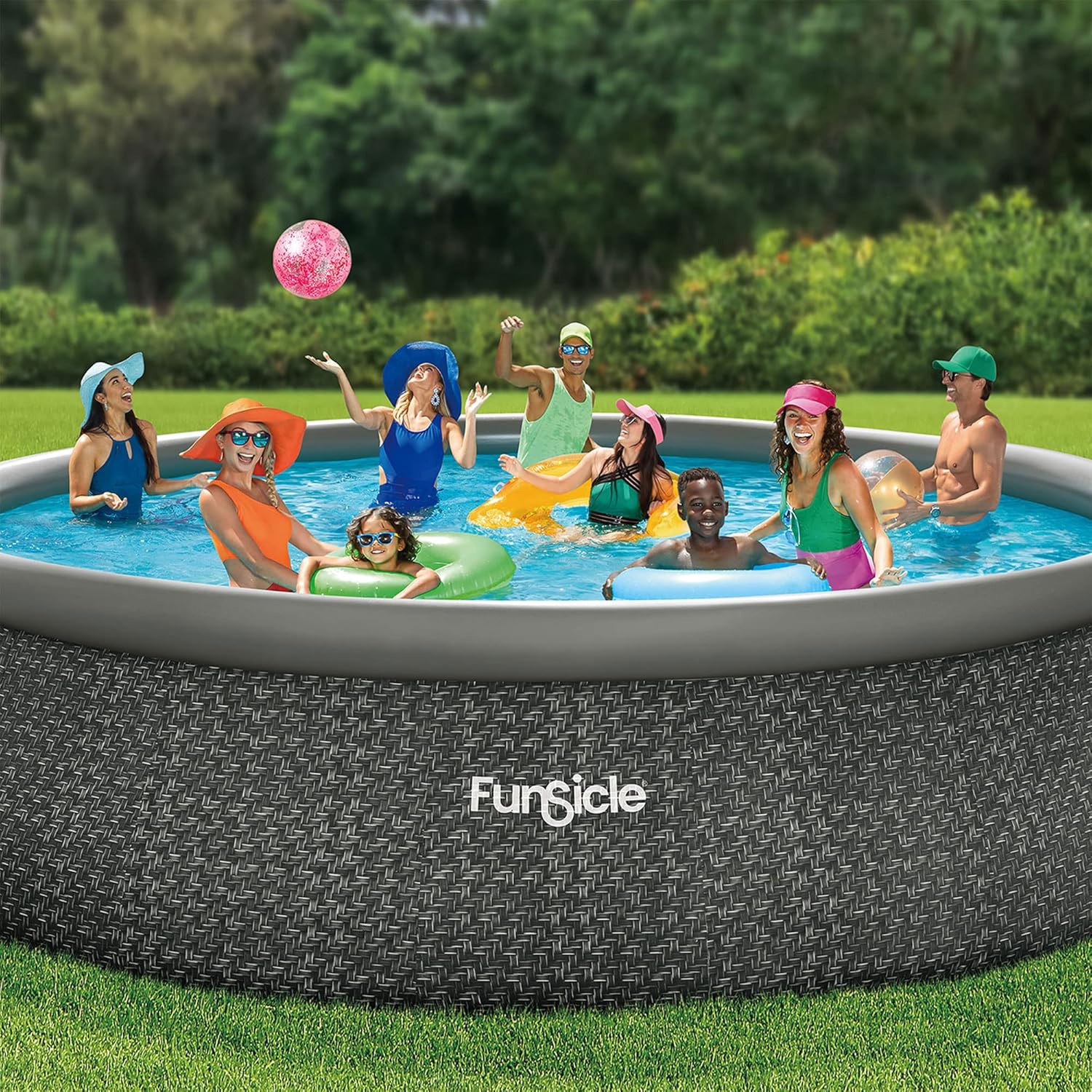 12ft x 36in Quickset Inflatable Ring Pool Set