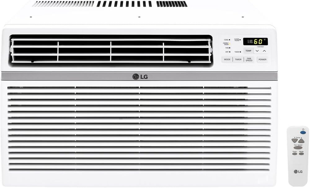 8,000 BTU Window Air Conditioner, Remote & Quiet
