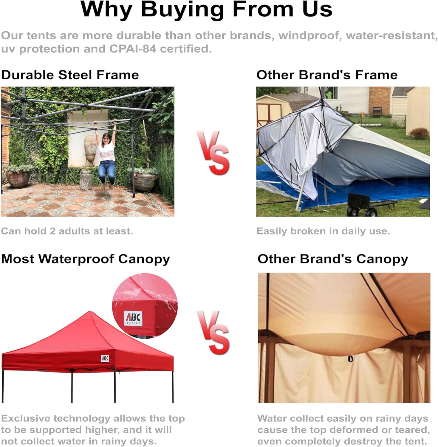 Easy Pop Up Canopy Tent 10×10 with Sidewalls